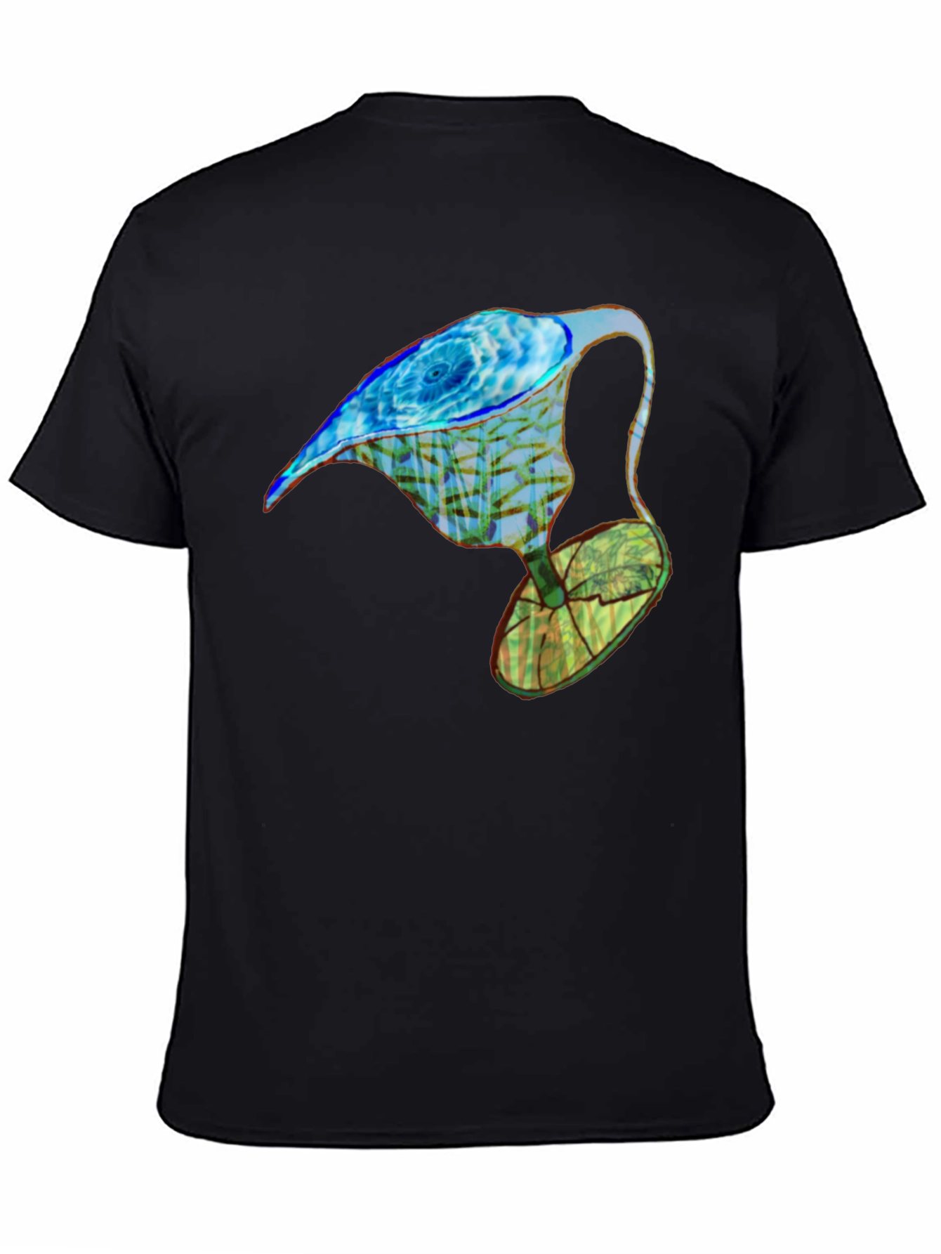 Abstract Water Drop Graphic Tee