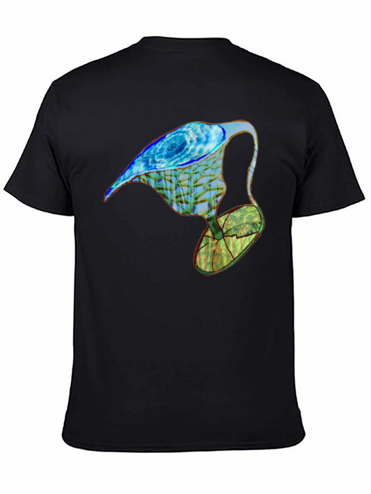 Abstract Water Drop Graphic Tee