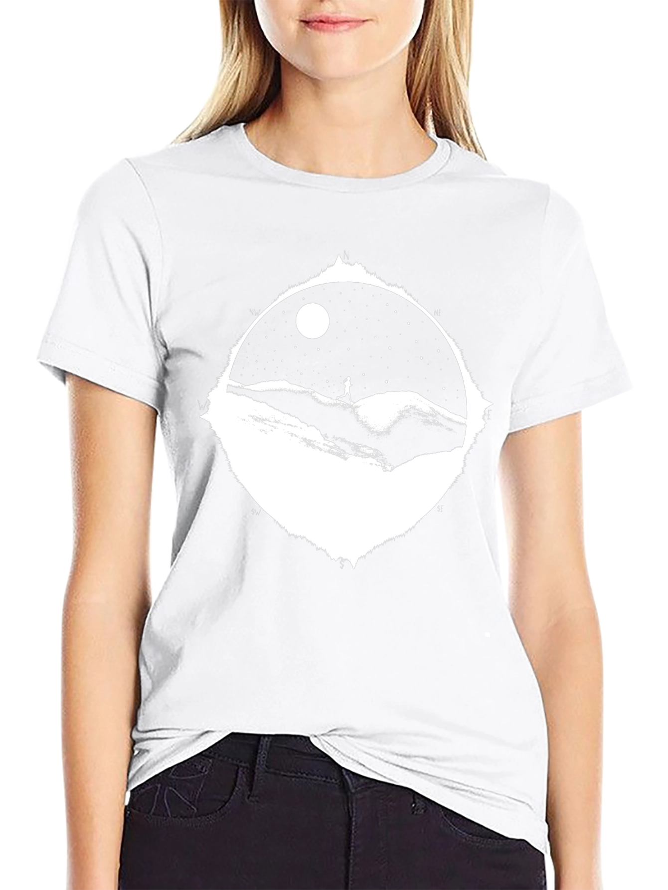 Starry Night Run T-Shirt - Black Cotton Tee