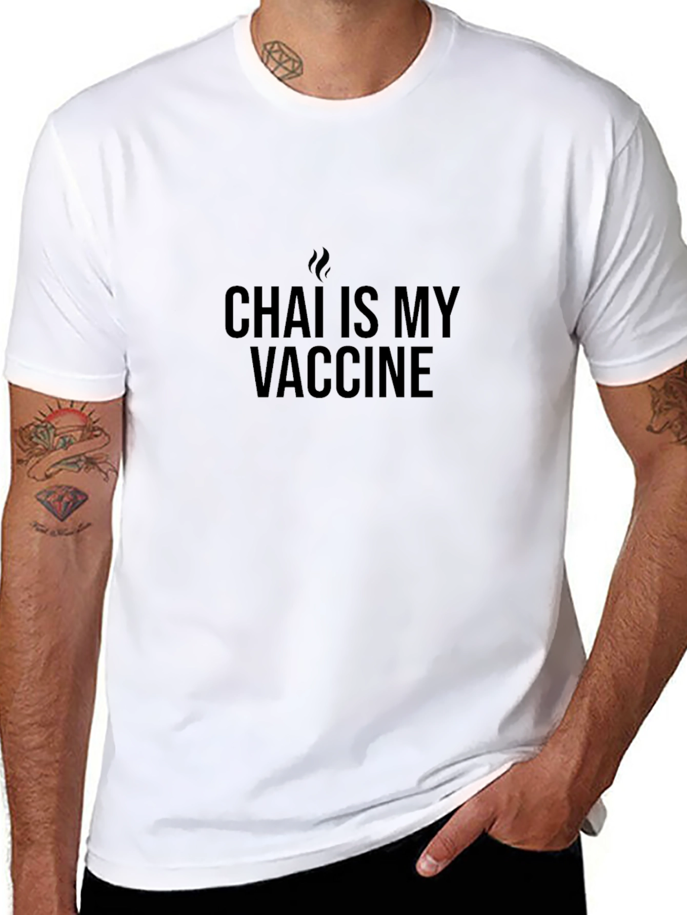 Chai is My Vaccine Graphic T-Shirt