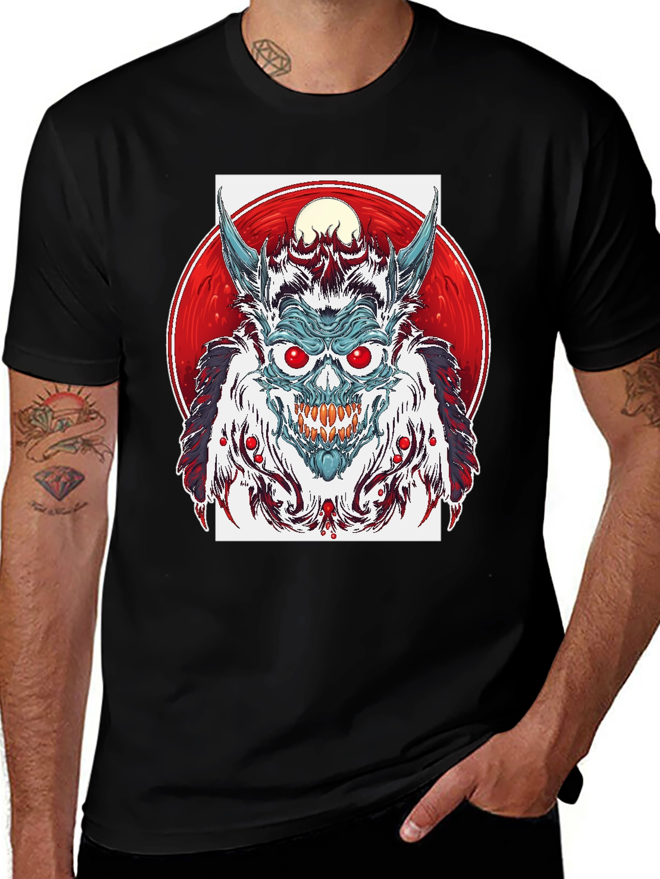Monster Graphic Print T-Shirt