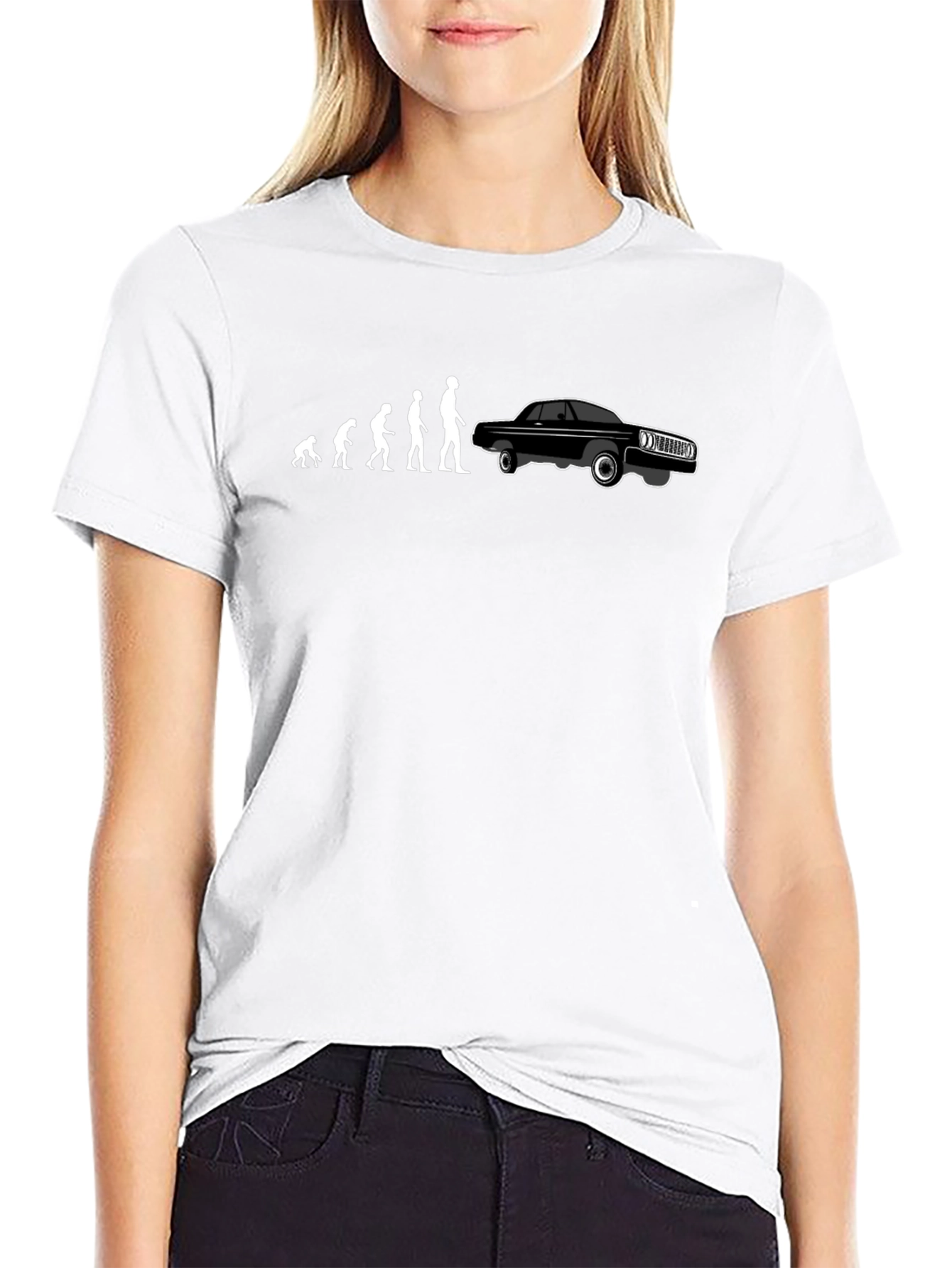 Evolution of Man and Car T-Shirt