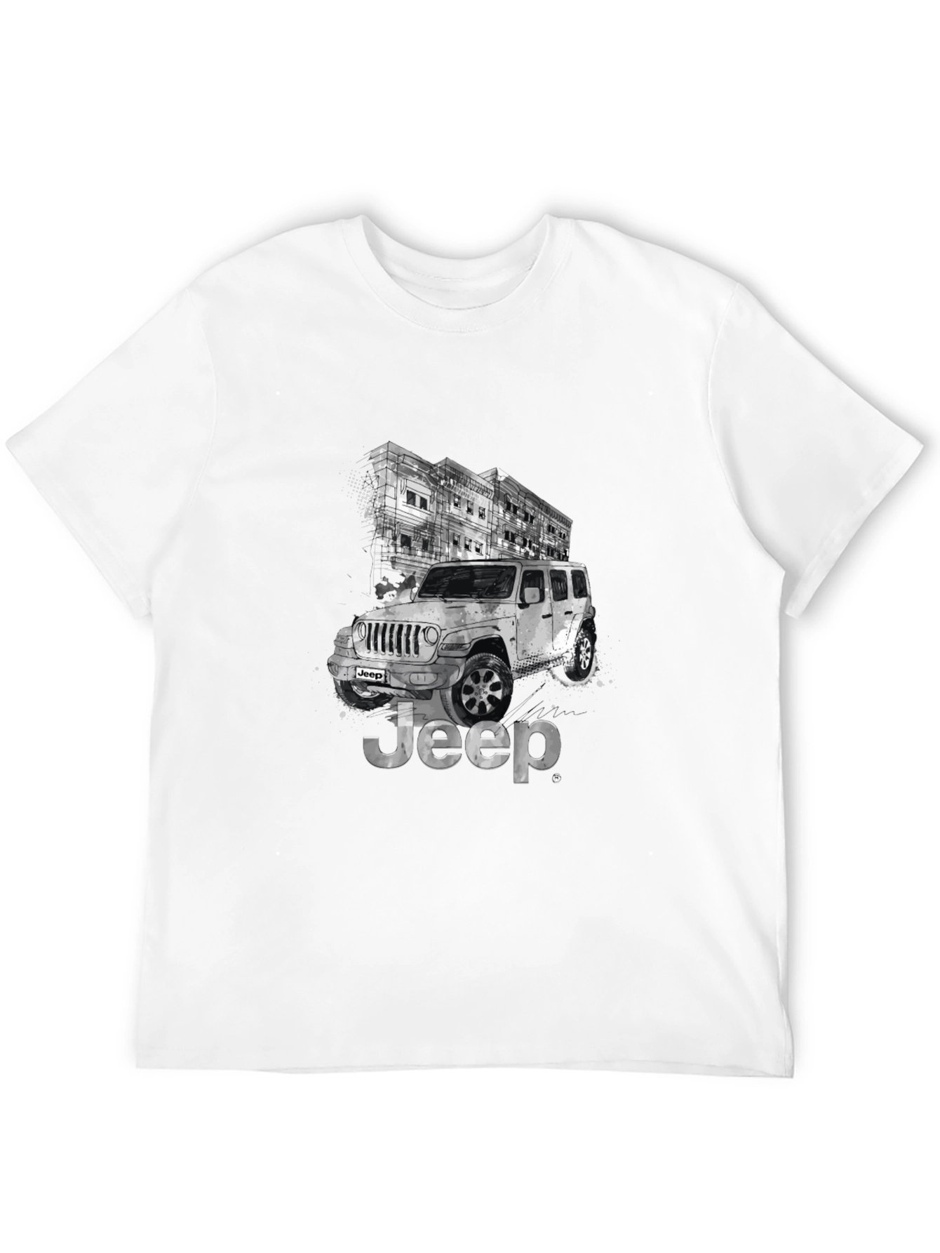 Jeep Graphic T-Shirt - Black Crew Neck Tee