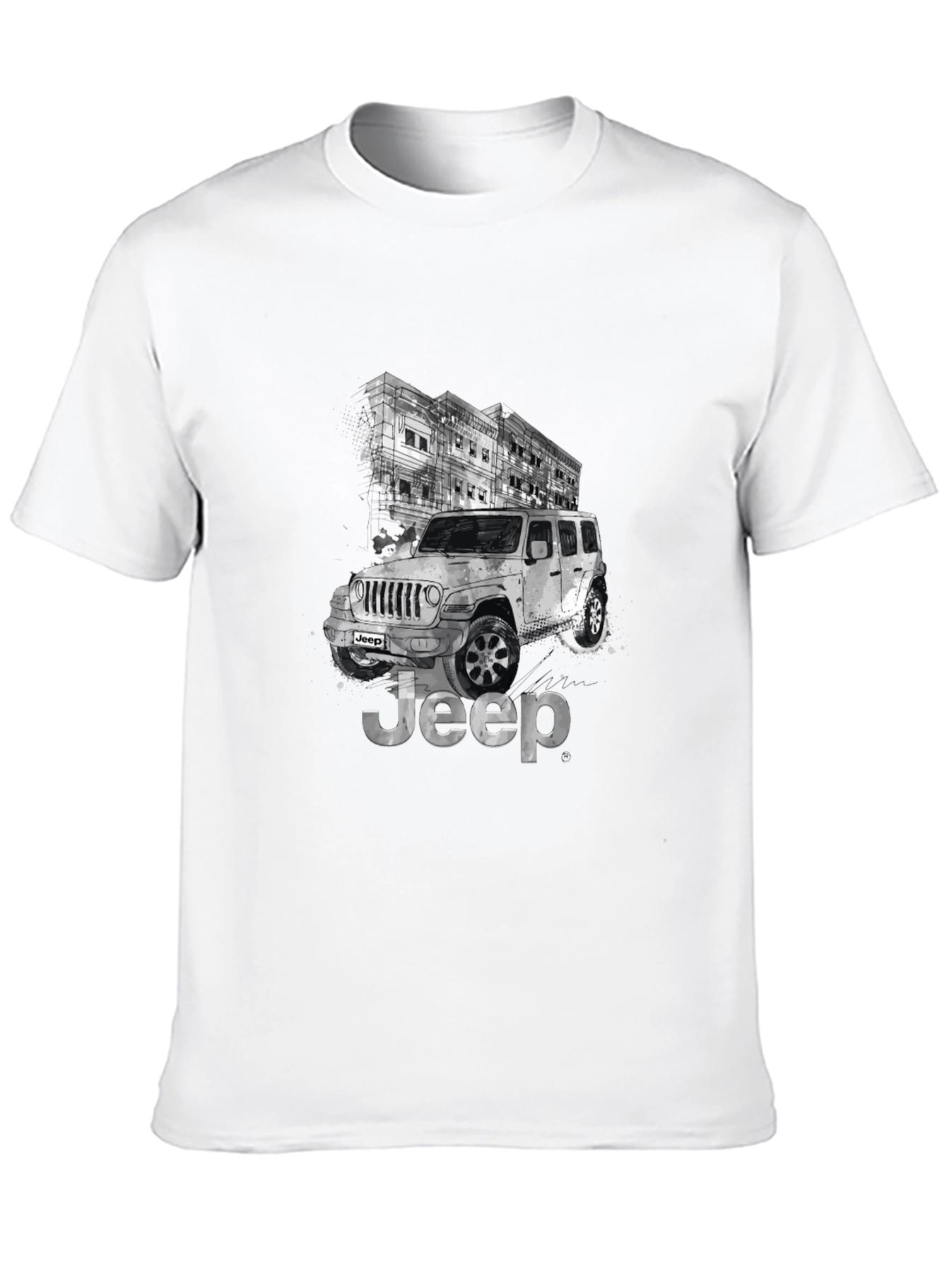 Jeep Graphic T-Shirt - Black Crew Neck Tee