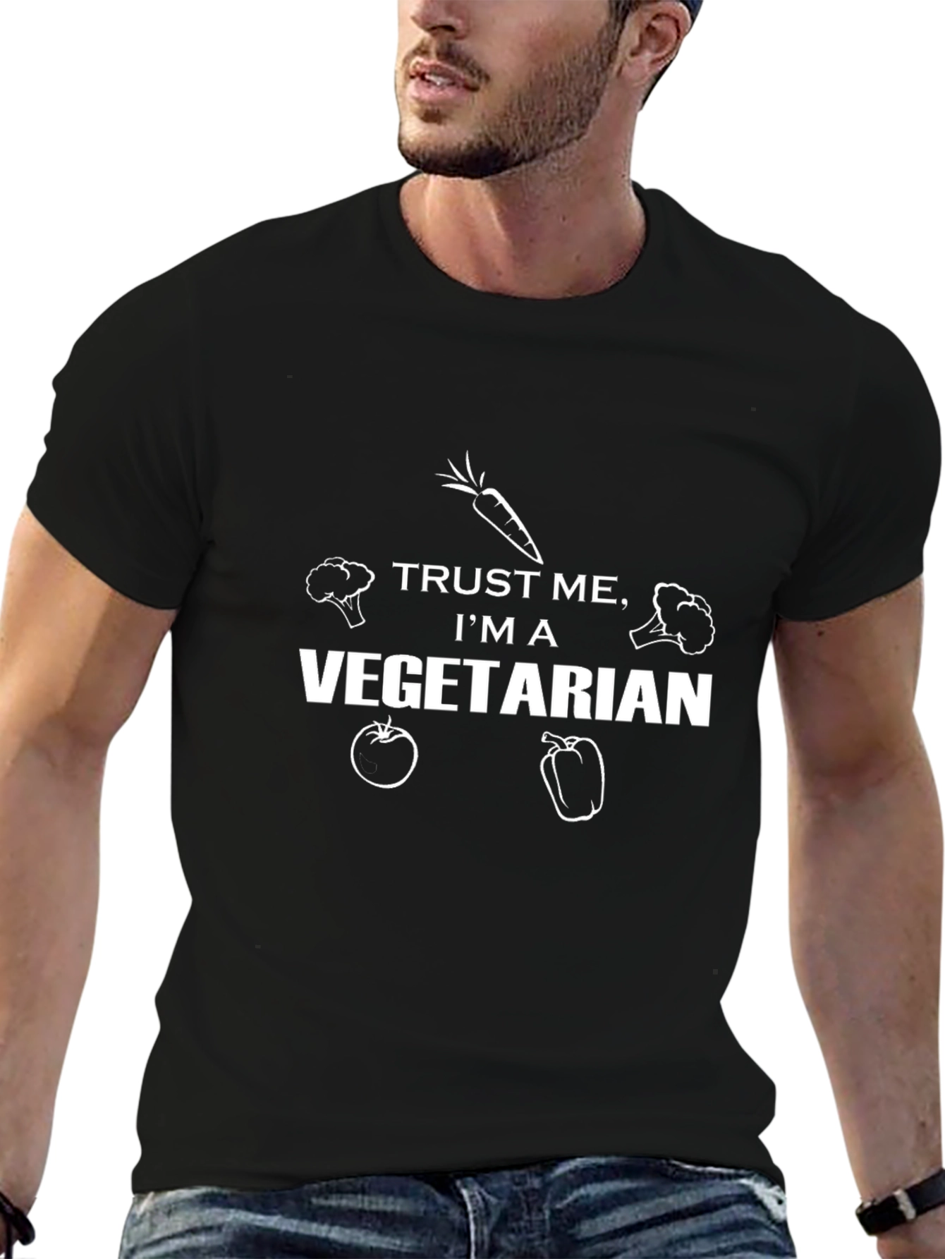 Trust Me Im A Vegetarian Graphic T-Shirt