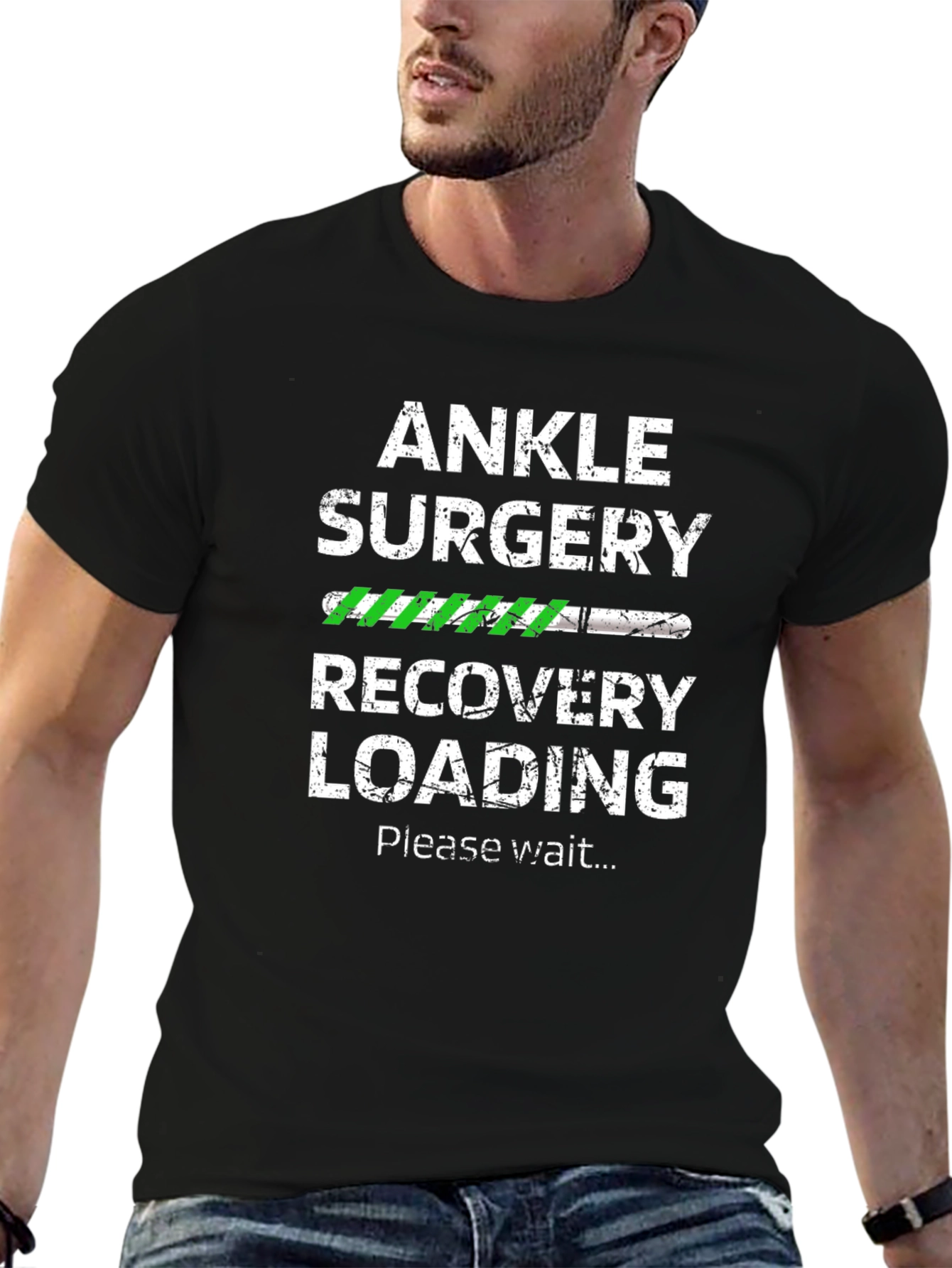 Ankle Surgery Recovery Loading Funny T-Shirt
