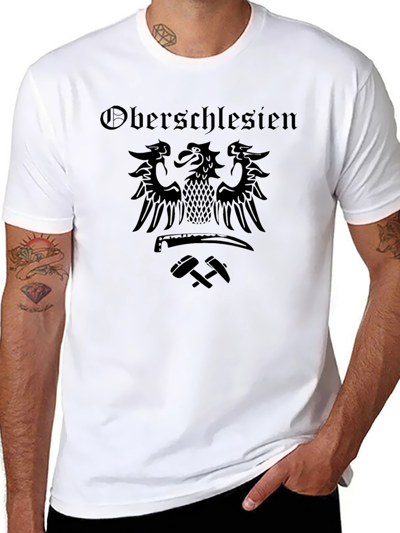 Oberschlesien Graphic Tee - Black