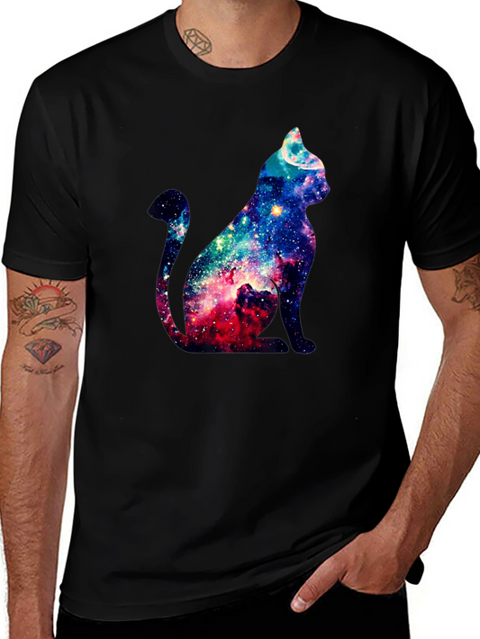 Cosmic Cat Graphic T-Shirt