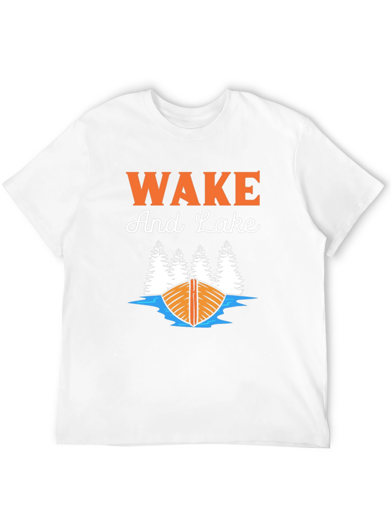 Wake and Lake T-Shirt - Black
