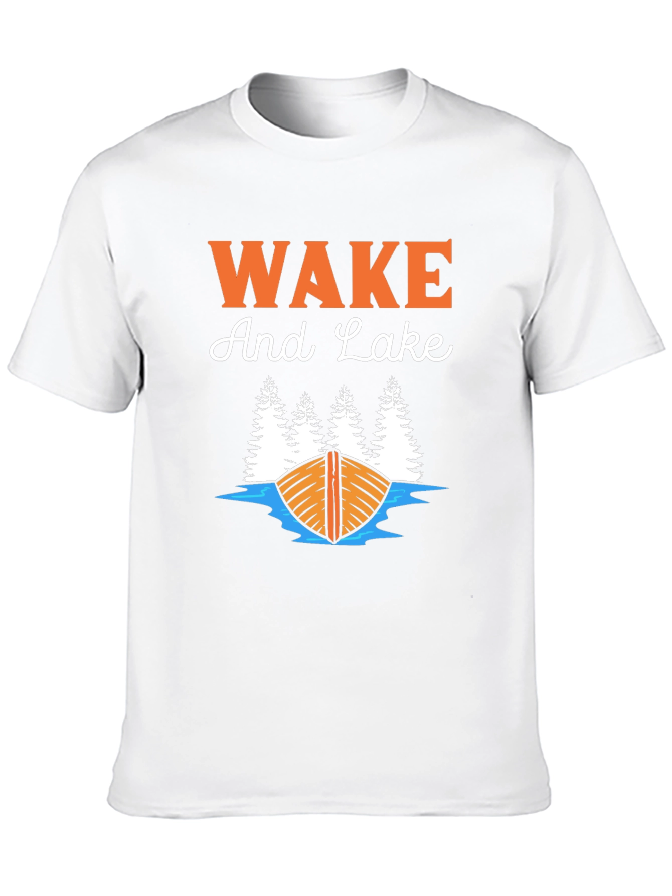 Wake and Lake T-Shirt - Black