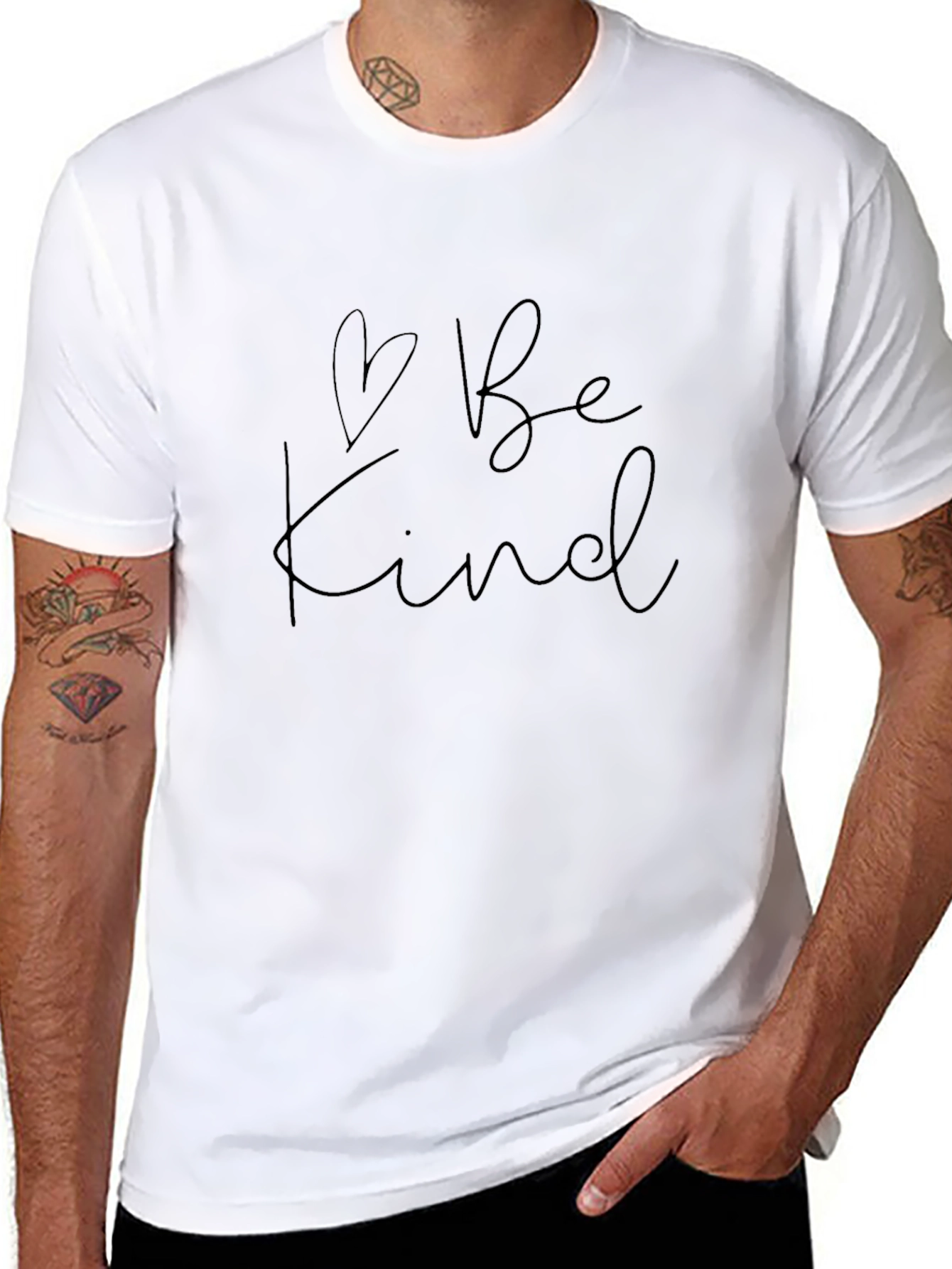 Be Kind Graphic Tee - Soft Black T-Shirt