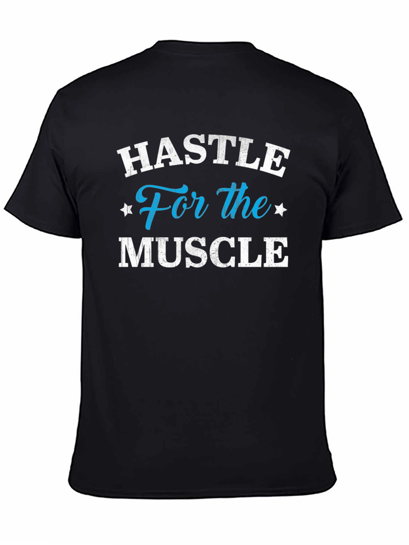 Hustle For The Muscle Mens Black Graphic Tee