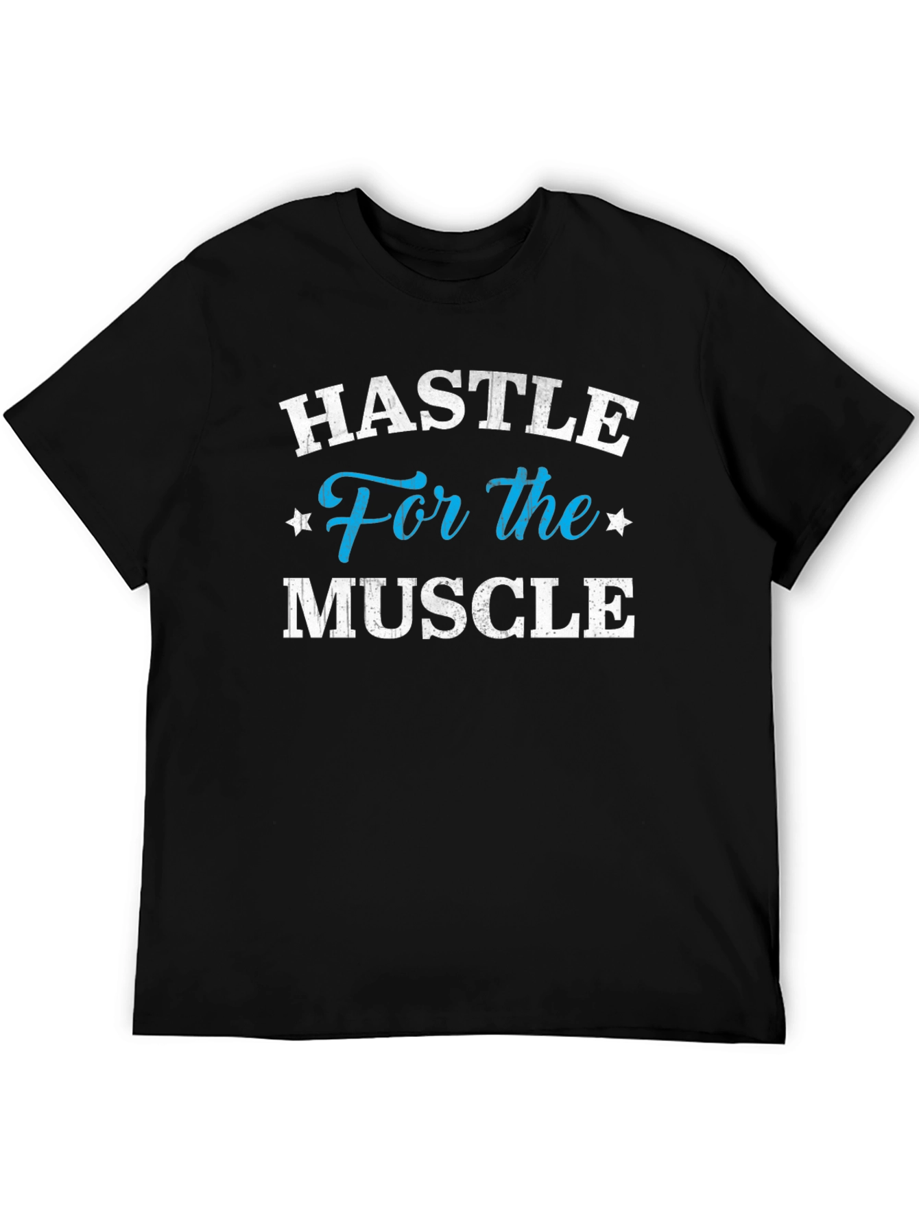 Hustle For The Muscle Mens Black Graphic Tee