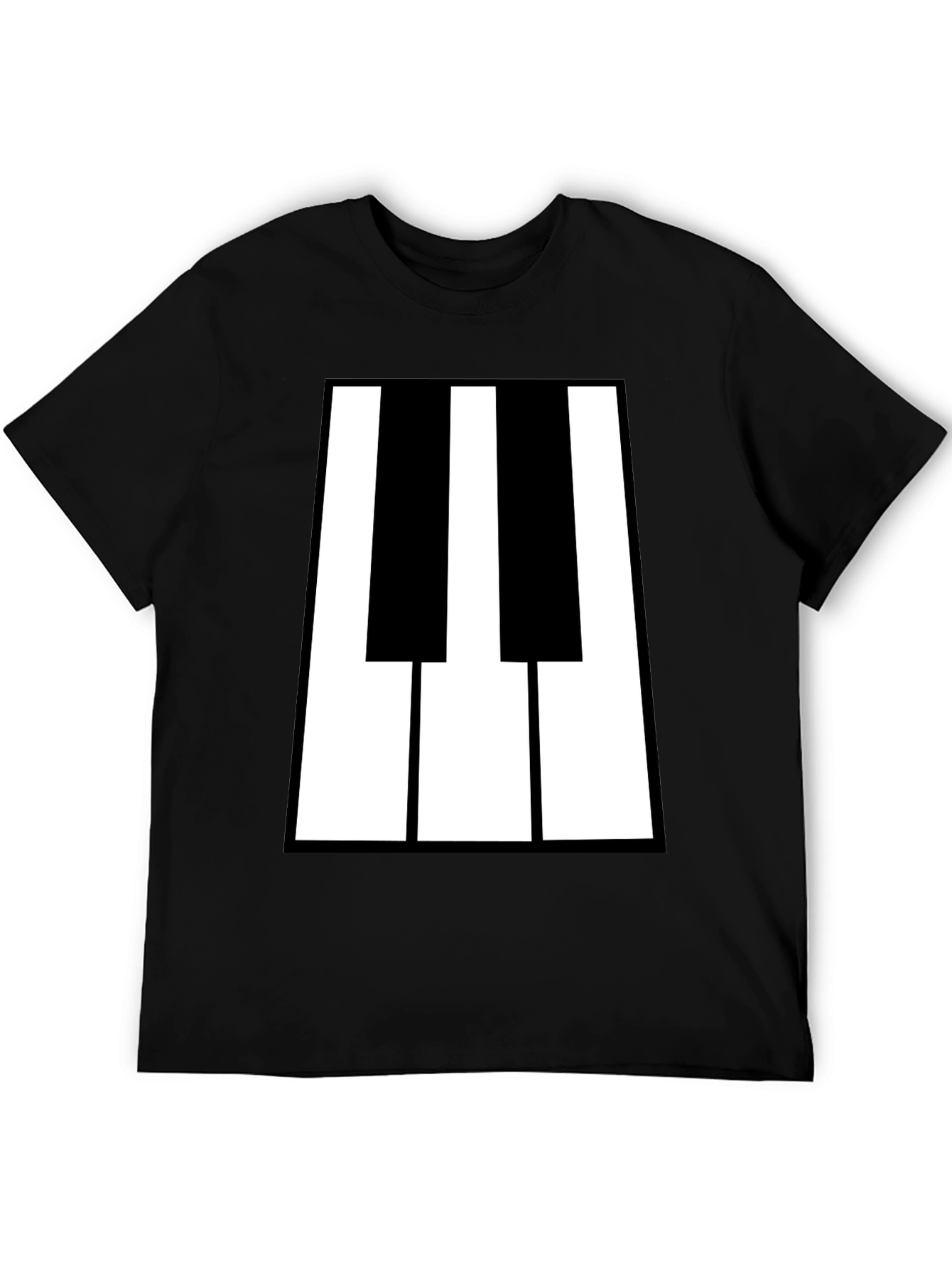 Piano Keys Graphic Tee - Black T-Shirt