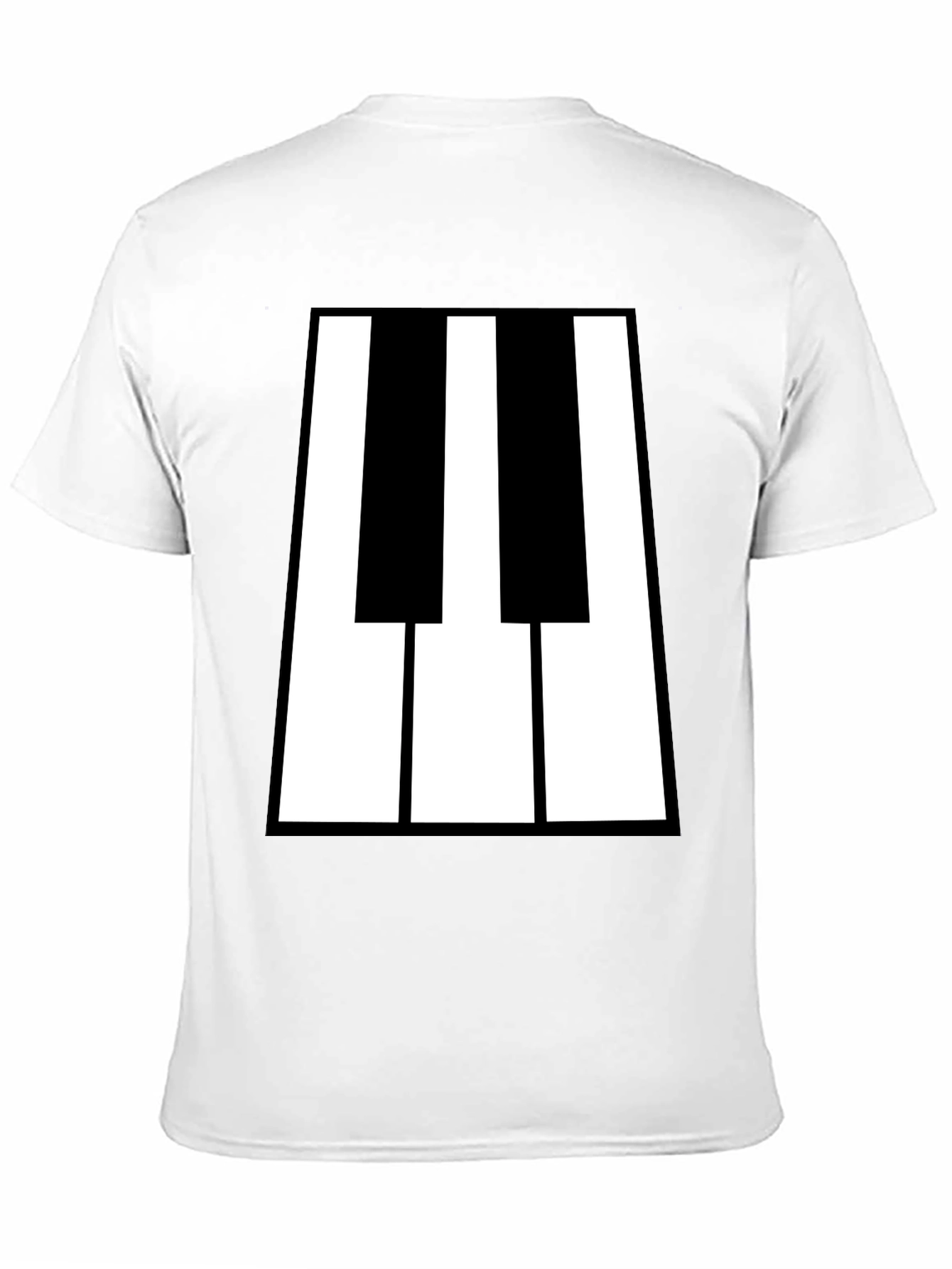 Piano Keys Graphic Tee - Black T-Shirt