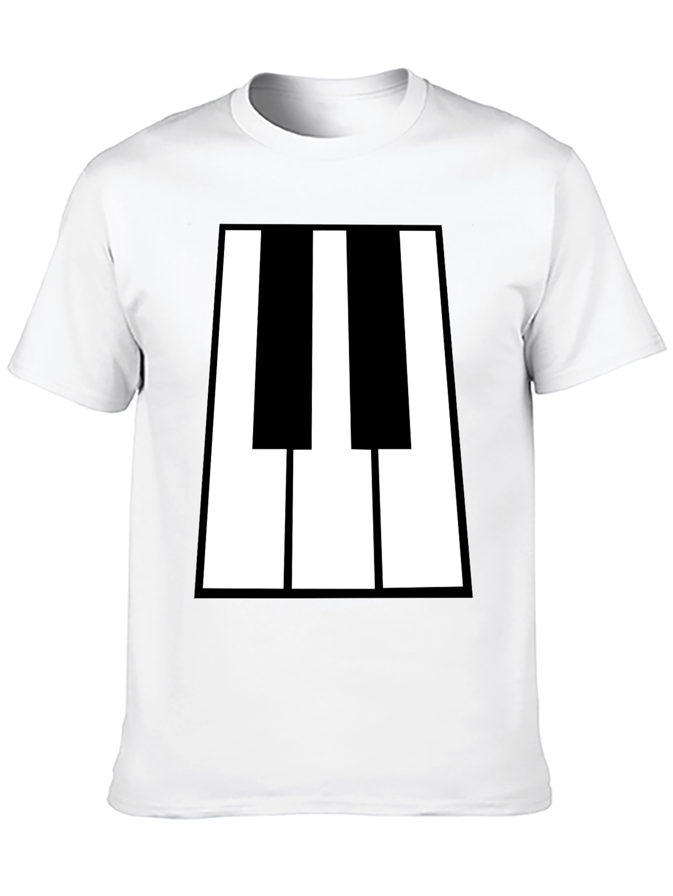 Piano Keys Graphic Tee - Black T-Shirt
