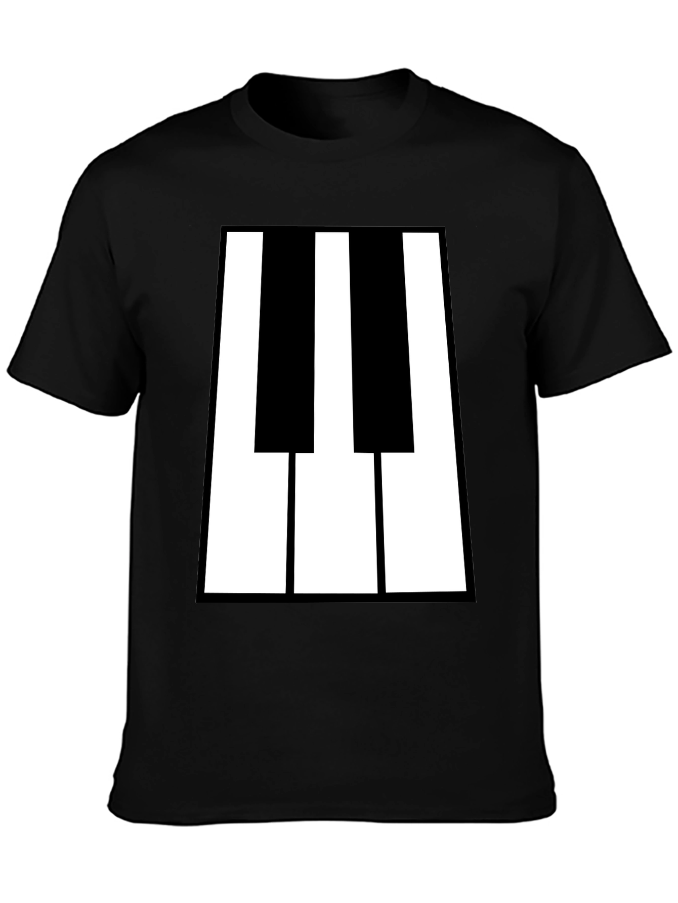 Piano Keys Graphic Tee - Black T-Shirt
