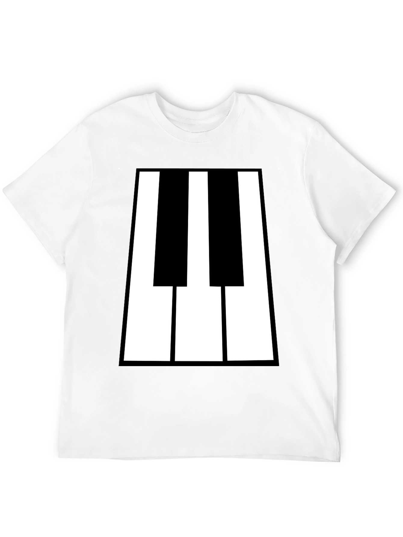 Piano Keys Graphic Tee - Black T-Shirt
