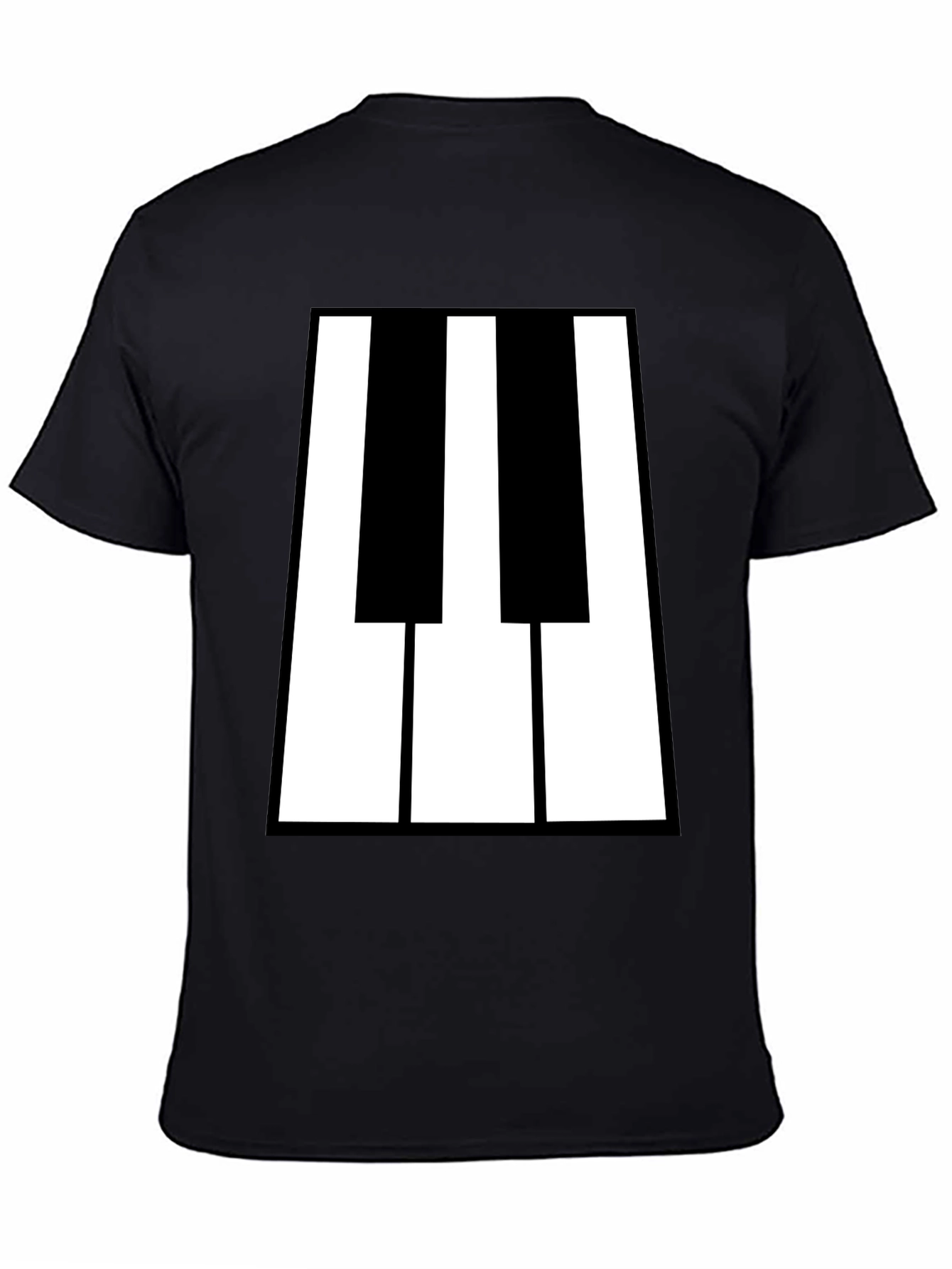 Piano Keys Graphic Tee - Black T-Shirt