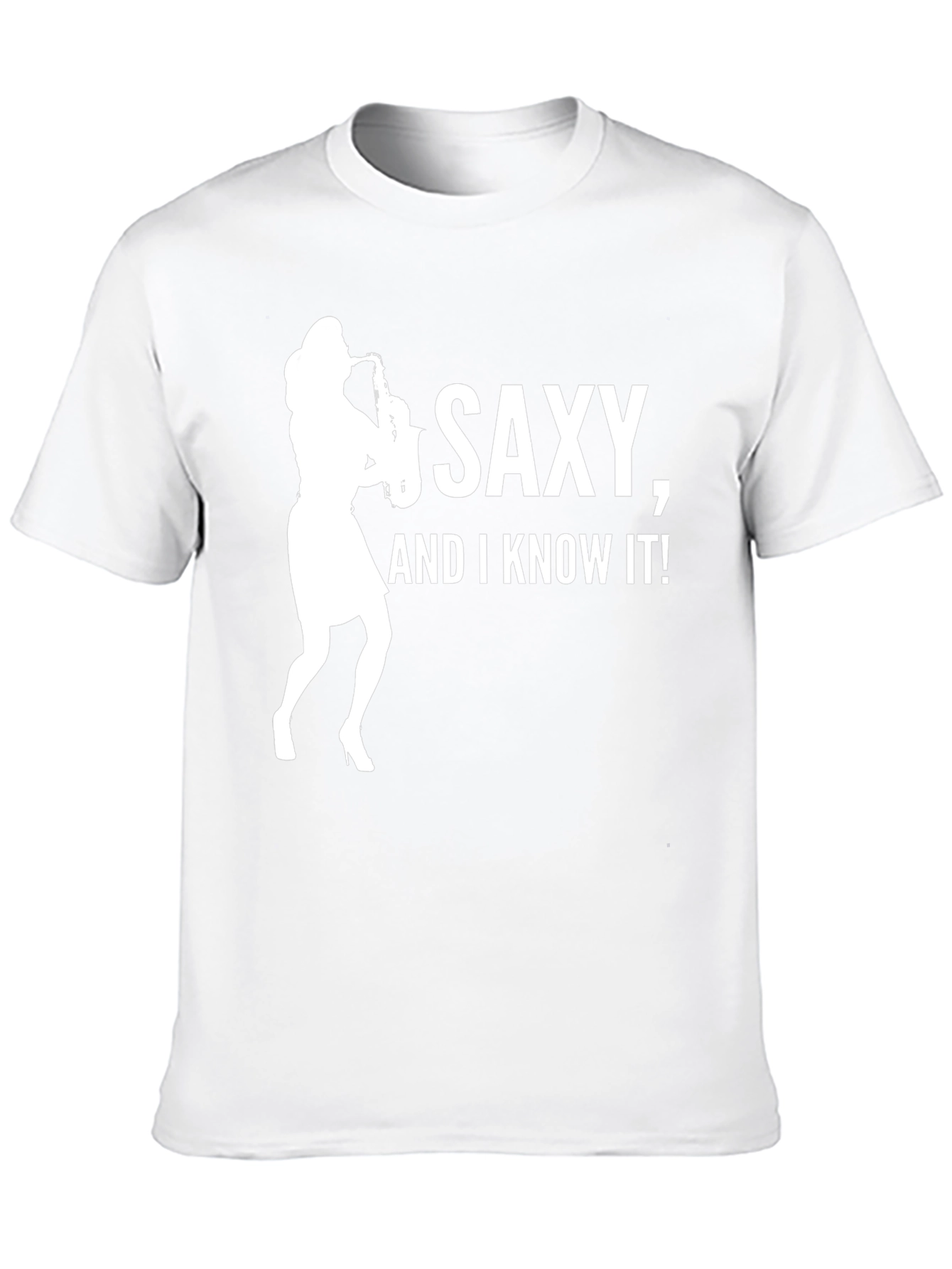 Saxy and I Know It! Black T-Shirt