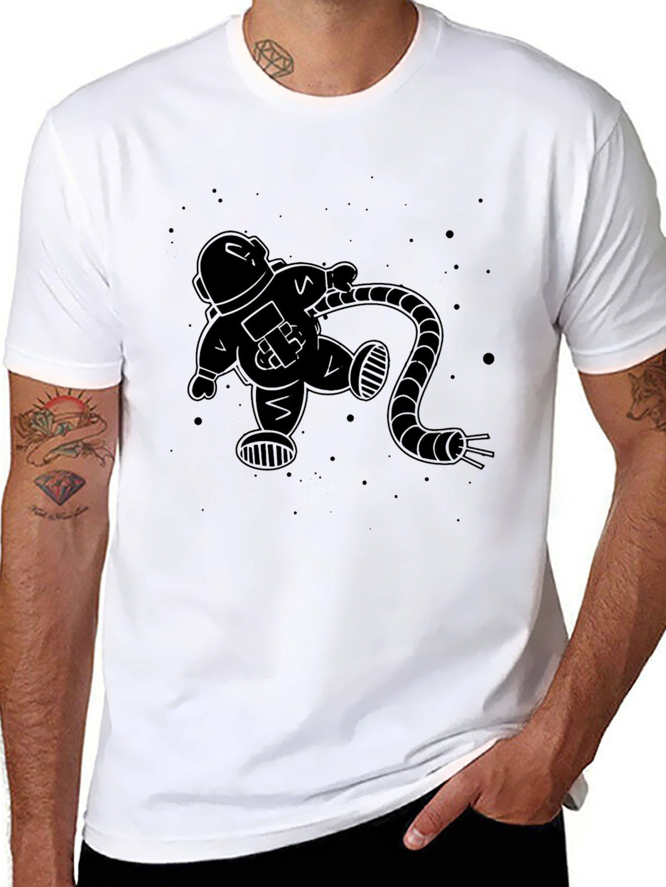 Astronaut Graphic Print T-Shirt