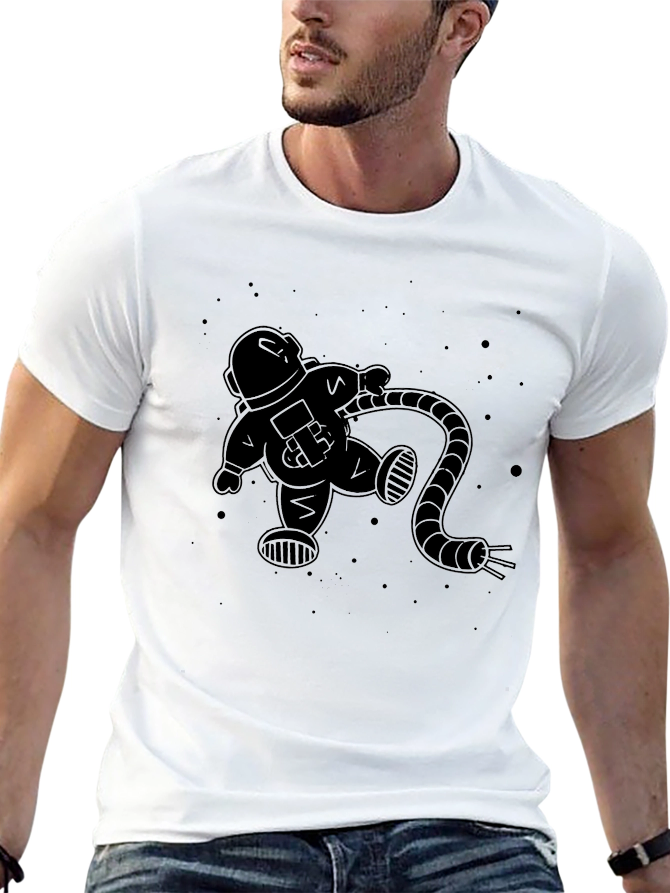 Astronaut Graphic Print T-Shirt