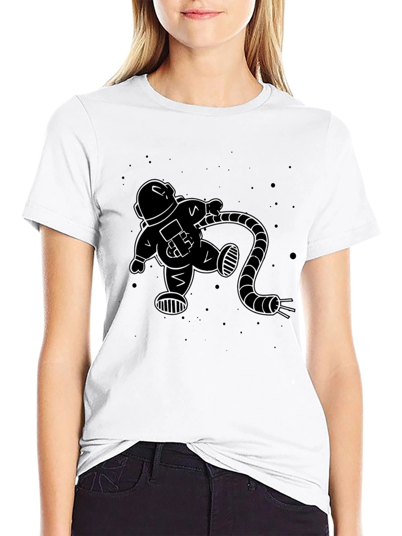Astronaut Graphic Print T-Shirt