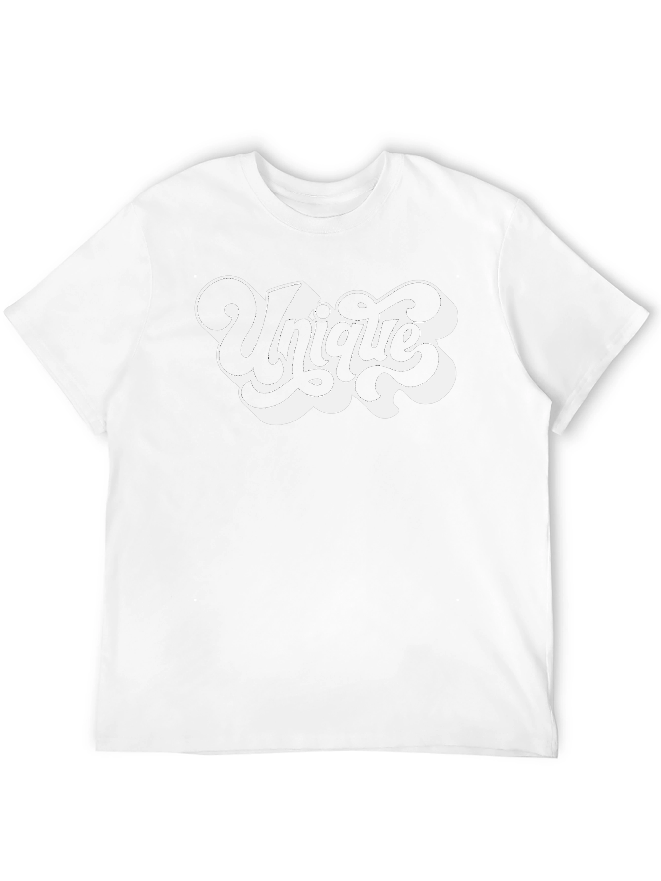 Unique Graphic Print Black Crew Neck T-Shirt