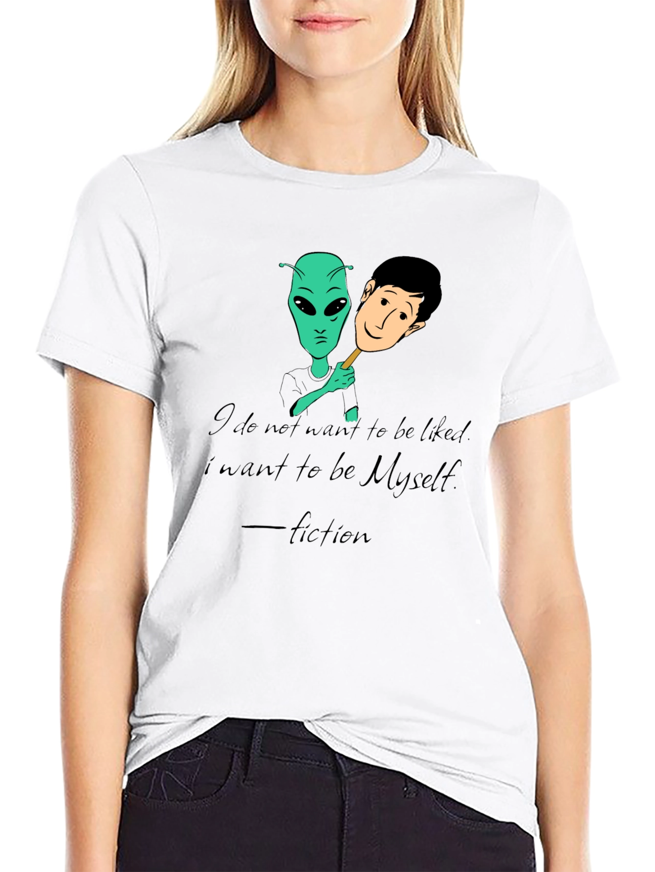Alien Identity T-Shirt - Be Yourself Fiction Tee