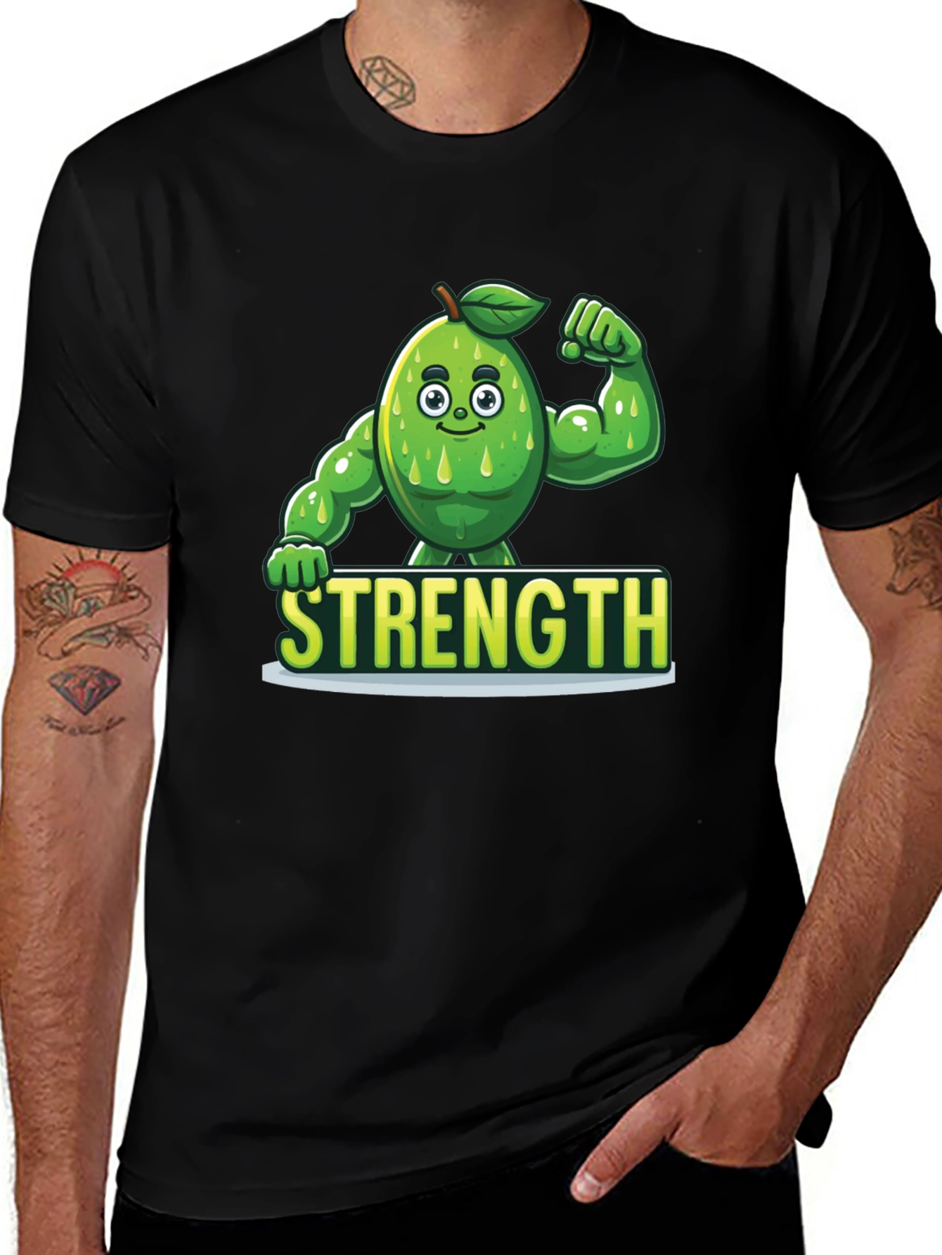 Strength Avocado T-Shirt - Funny Gym Workout Tee