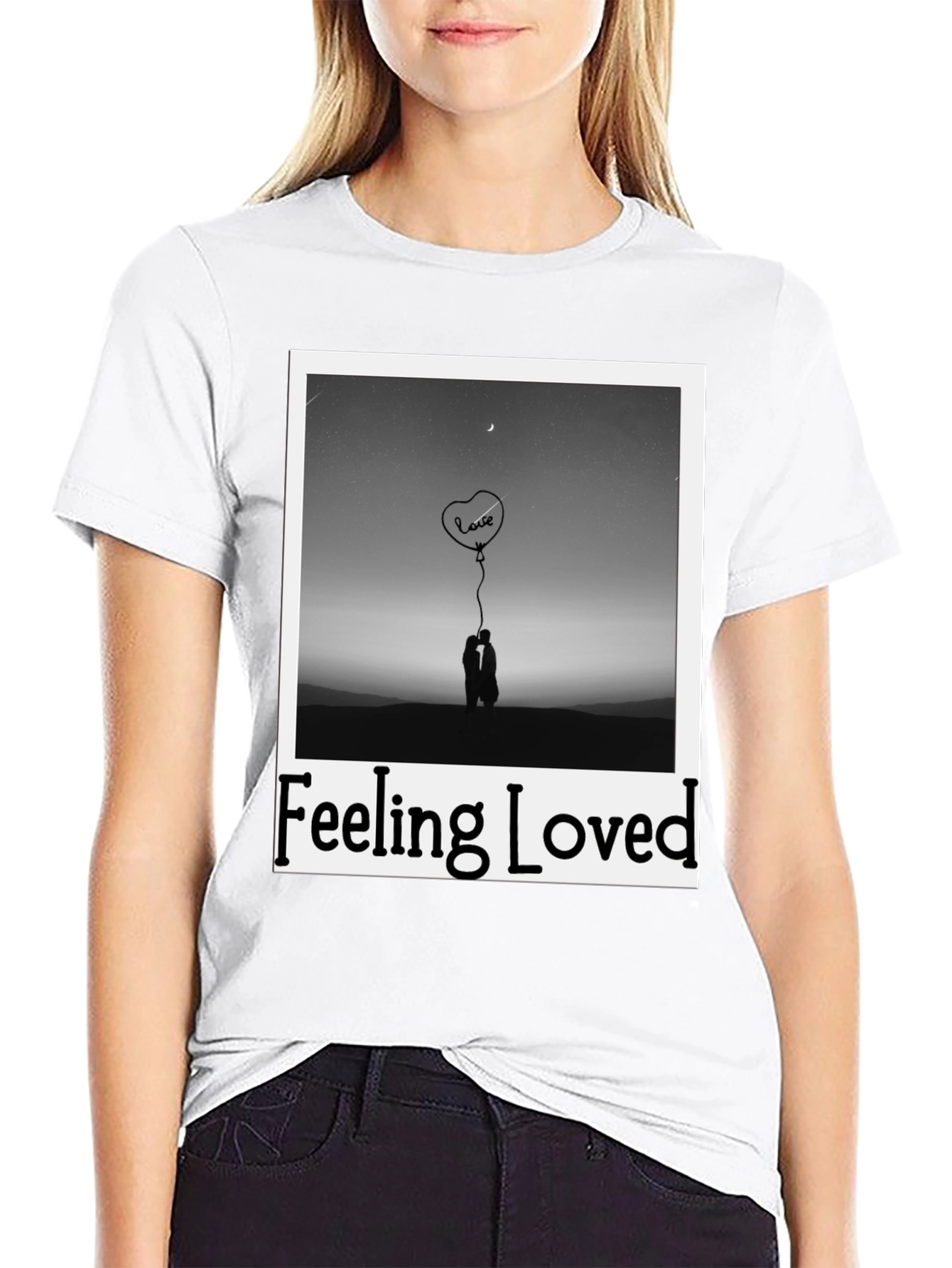 Feeling Loved Graphic Tee - Black