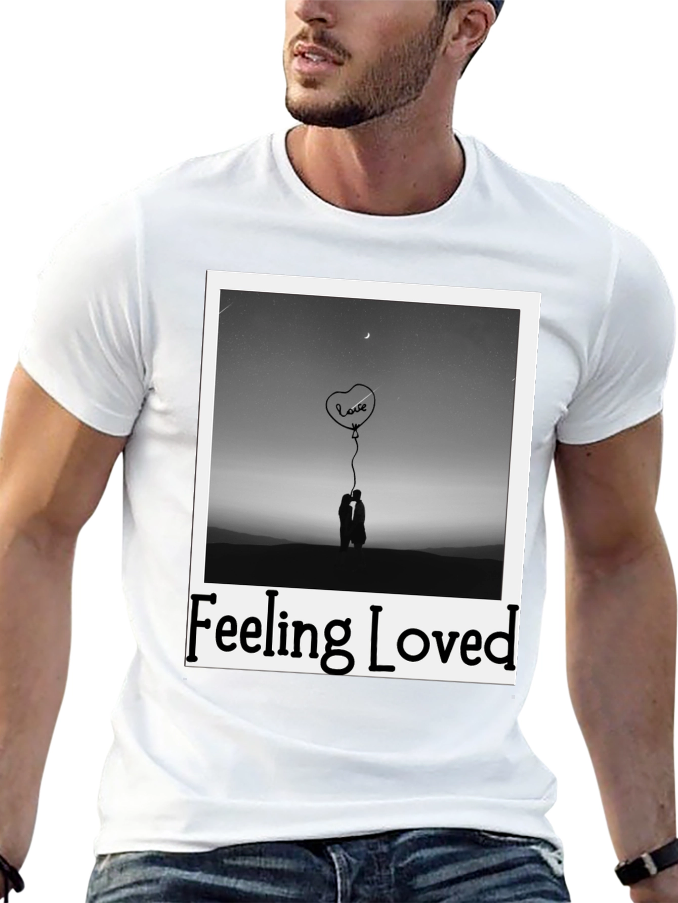 Feeling Loved Graphic Tee - Black