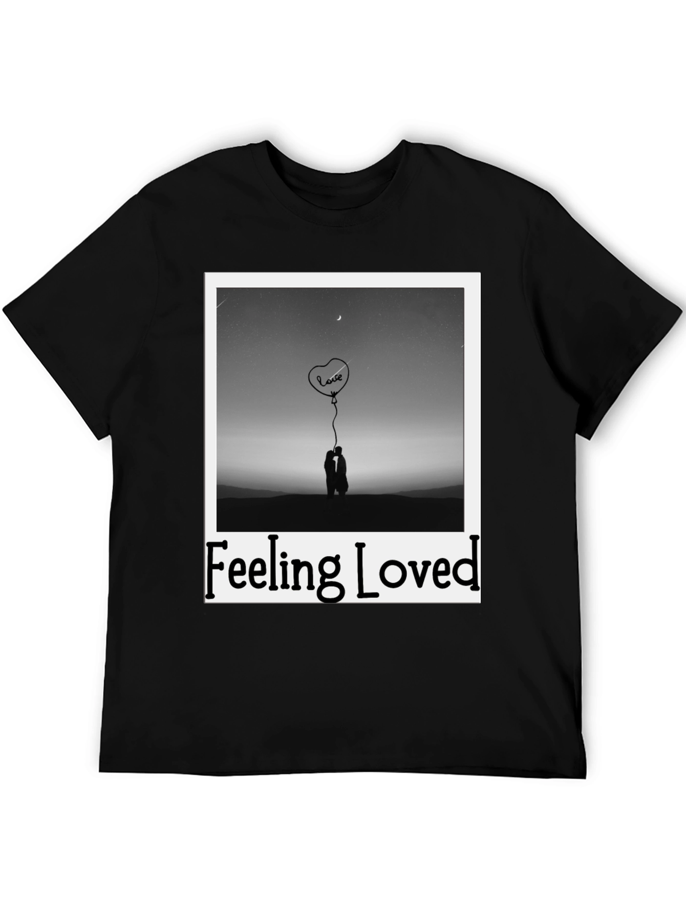 Feeling Loved Graphic Tee - Black