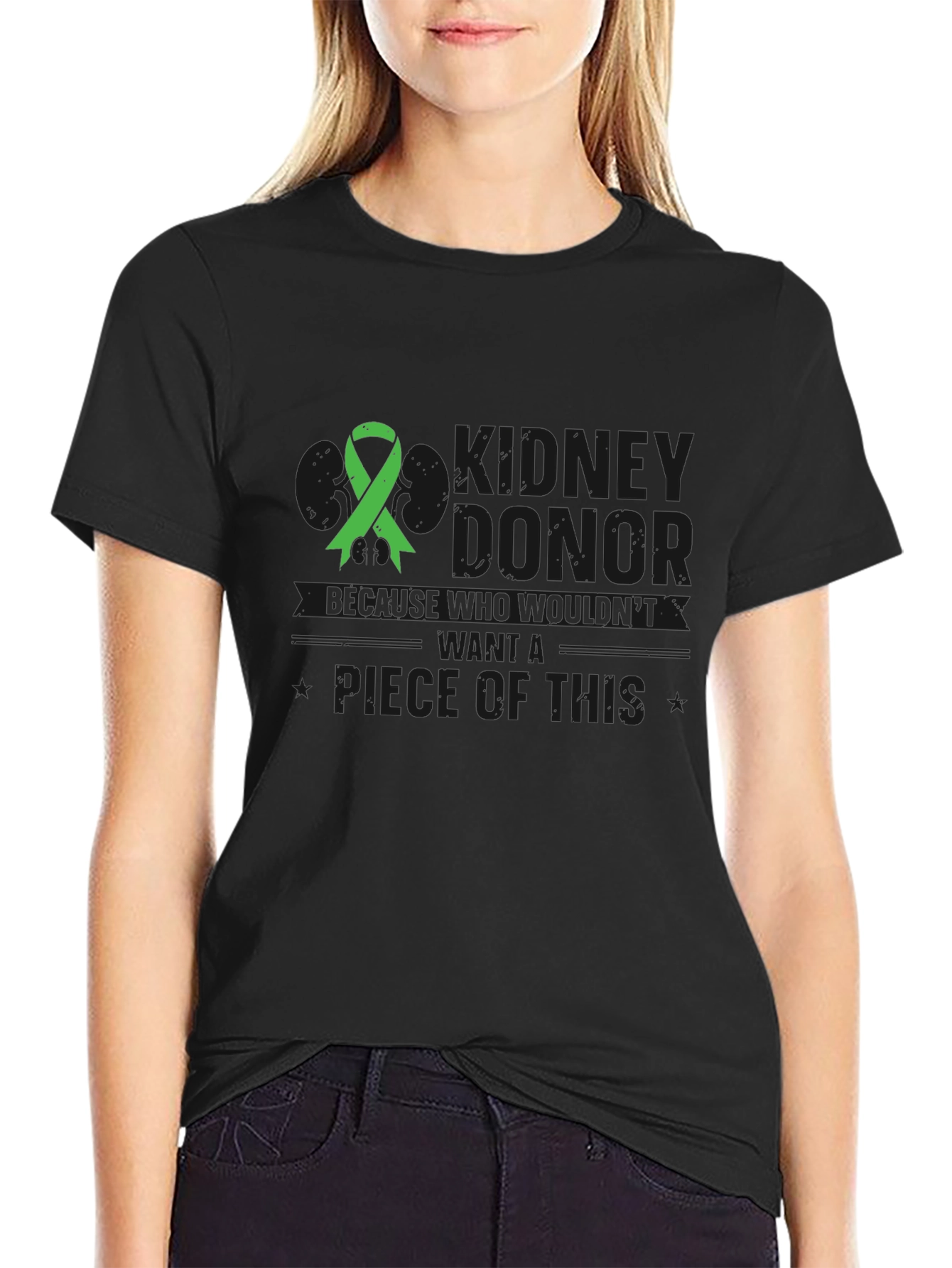 Kidney Donor Awareness Black T-Shirt