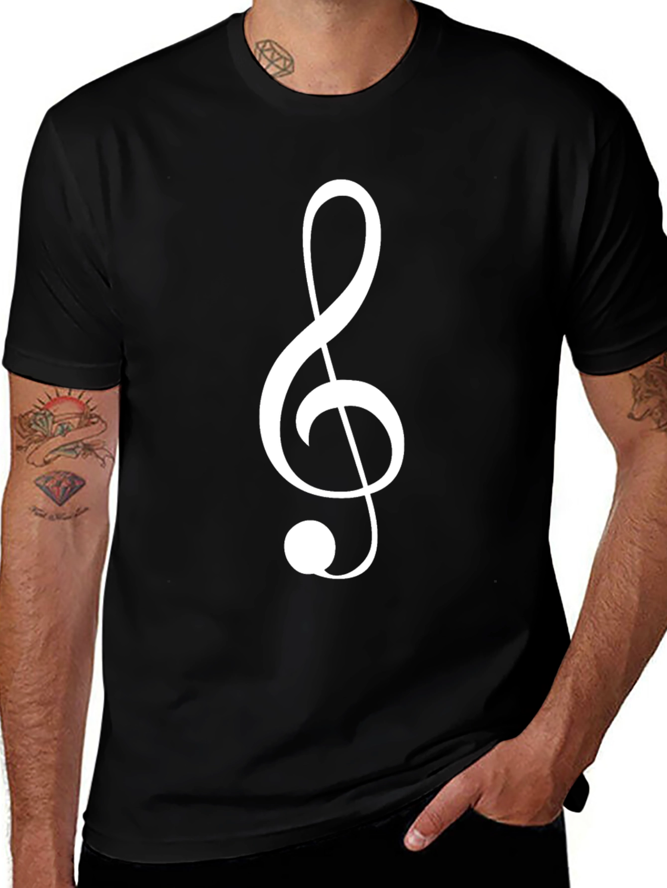 Musical Treble Clef Graphic Tee