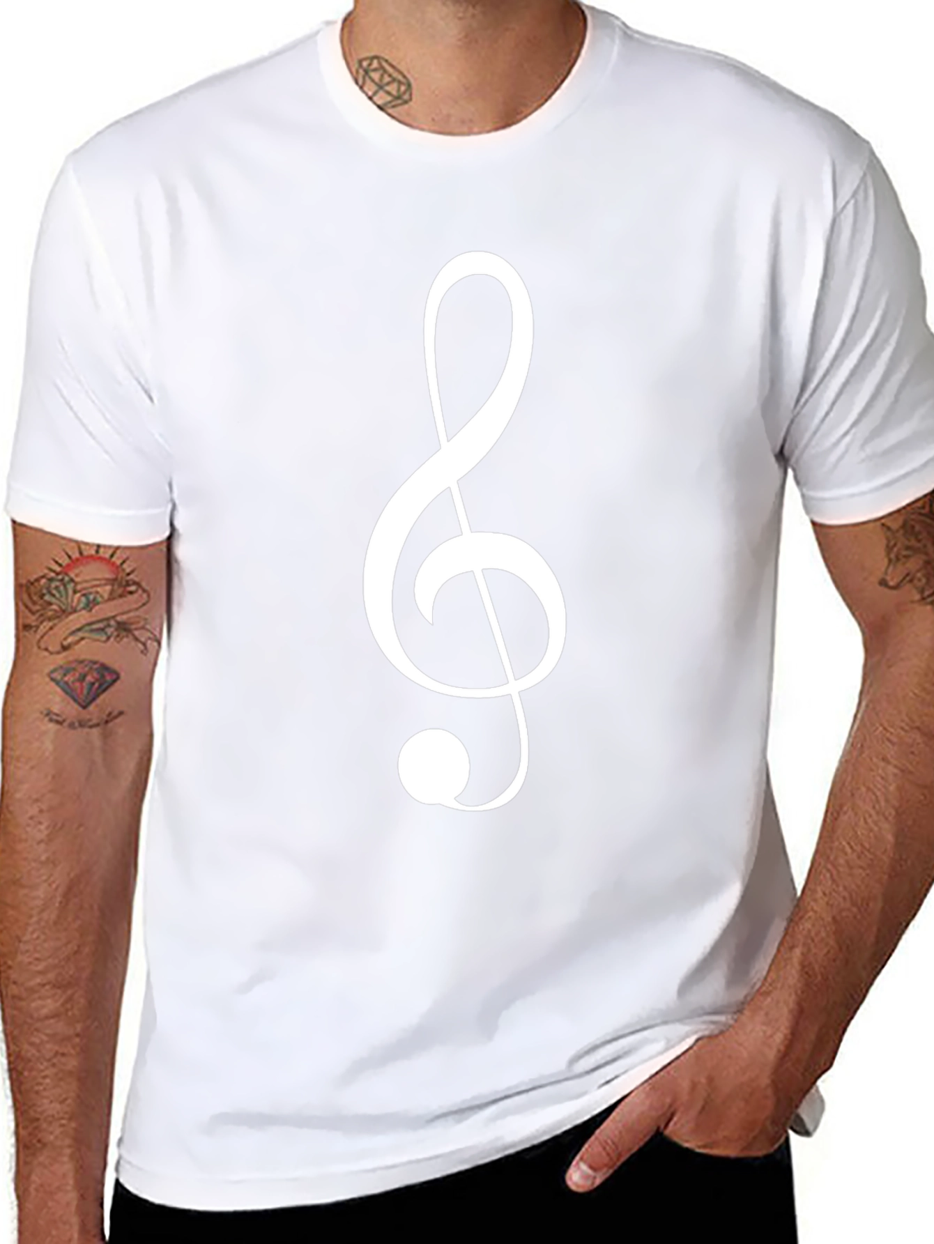 Musical Treble Clef Graphic Tee