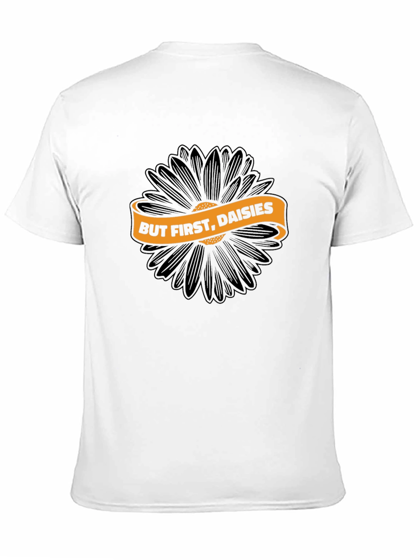 But First Daisies Black Graphic Tee