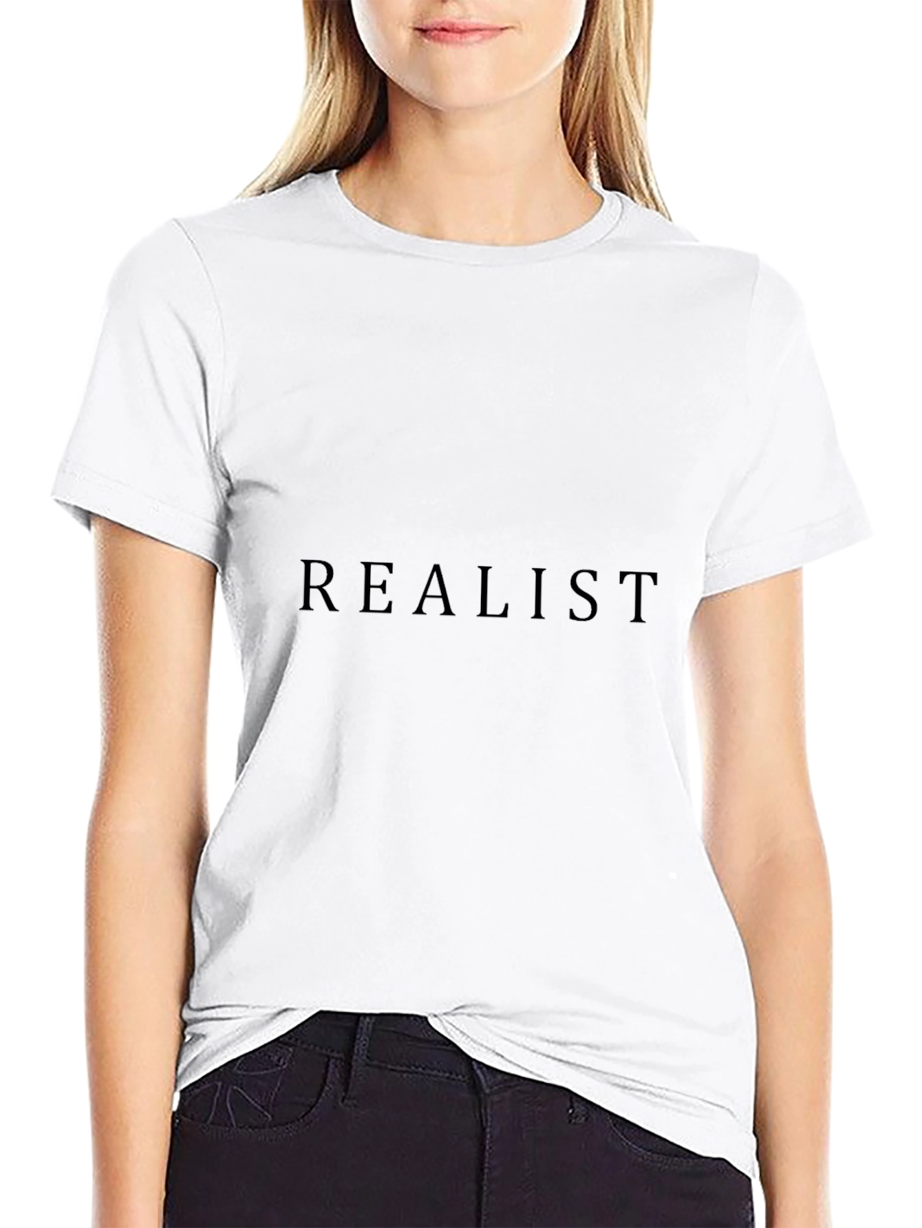 Realist Black Crewneck T-Shirt