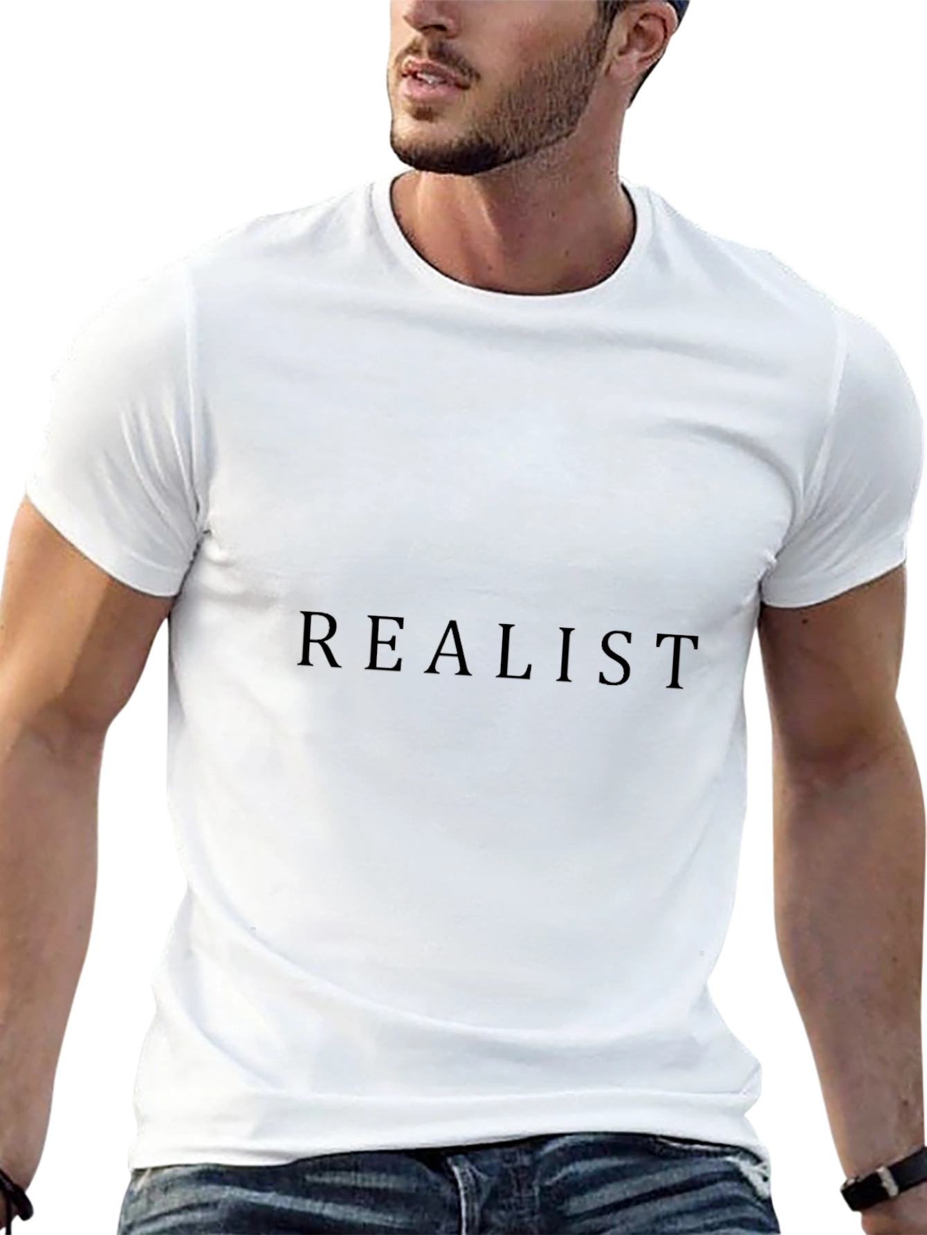 Realist Black Crewneck T-Shirt