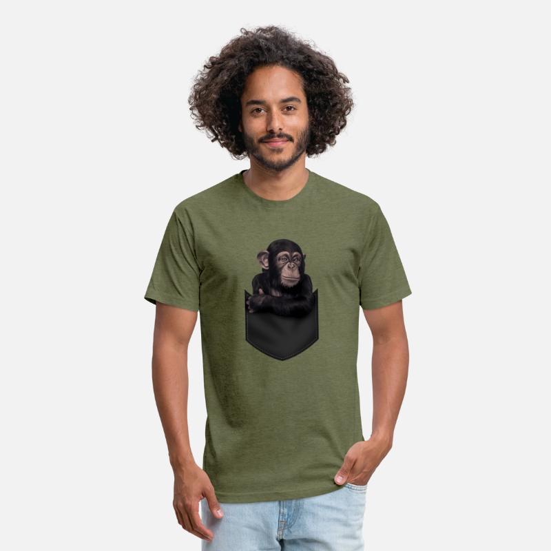 Baby Chimpanzee In Pocket Great Apes Africa