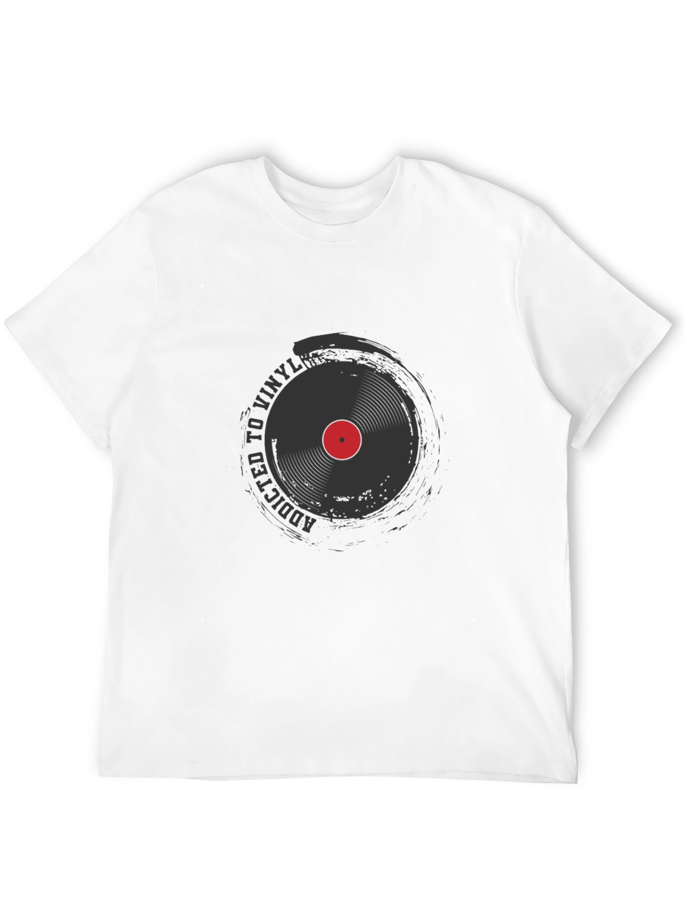 Addicted to Vinyl Record Black T-Shirt