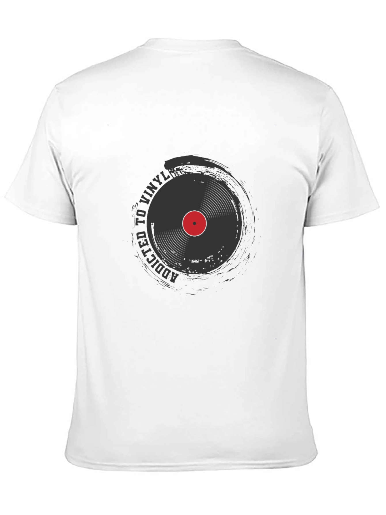 Addicted to Vinyl Record Black T-Shirt