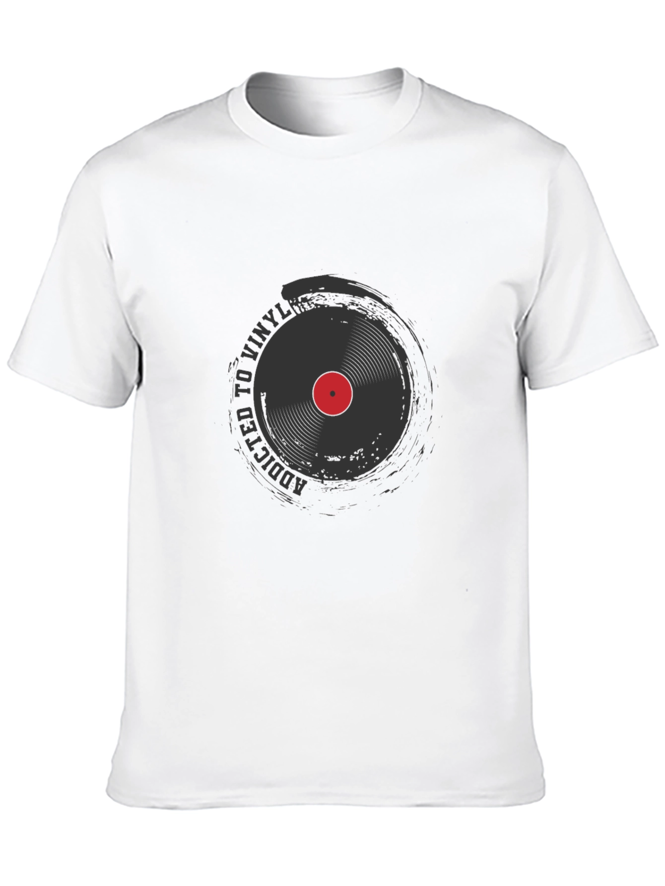 Addicted to Vinyl Record Black T-Shirt