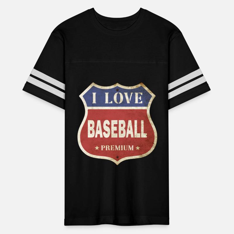 Baseball I Love Vintage Retro Sign Route Sports