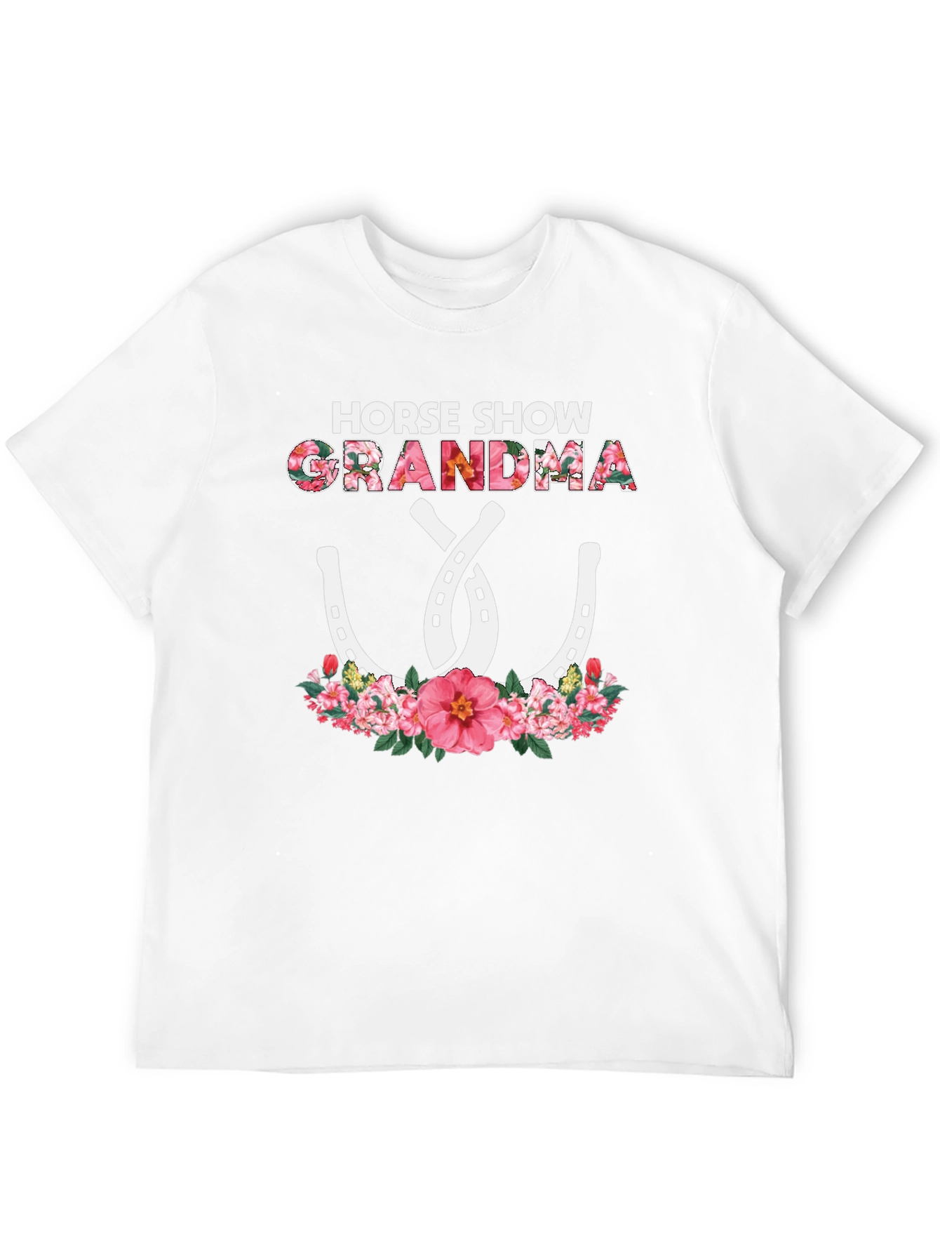 Horse Show Grandma Floral T-Shirt