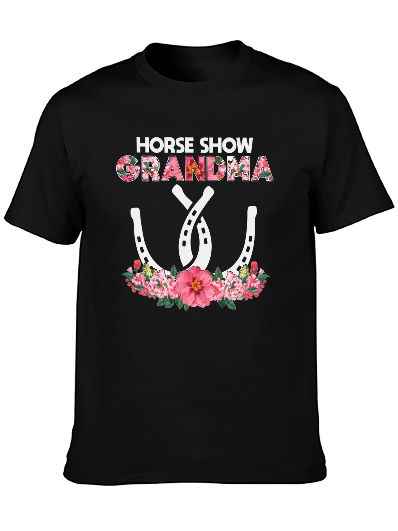 Horse Show Grandma Floral T-Shirt