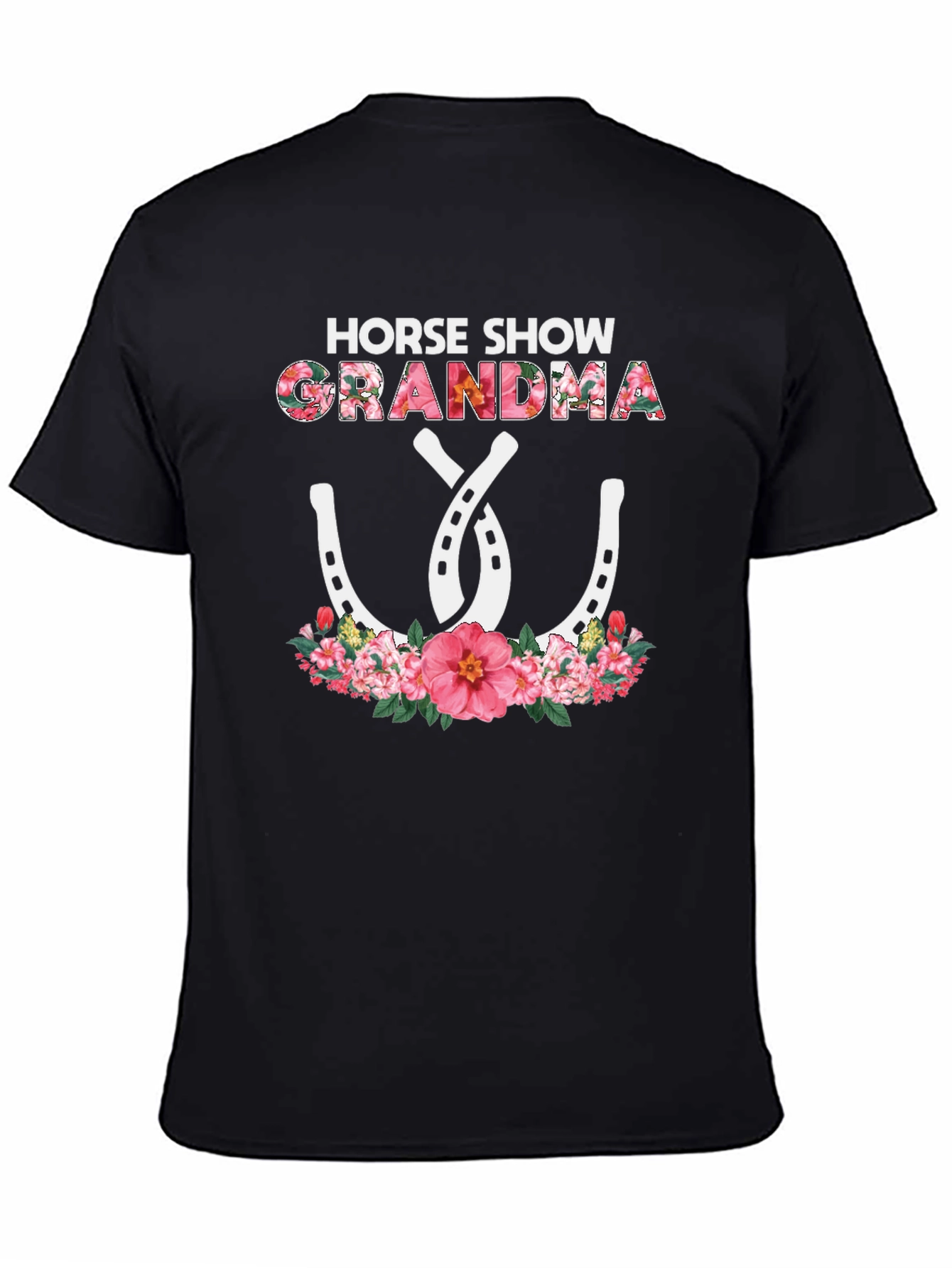 Horse Show Grandma Floral T-Shirt