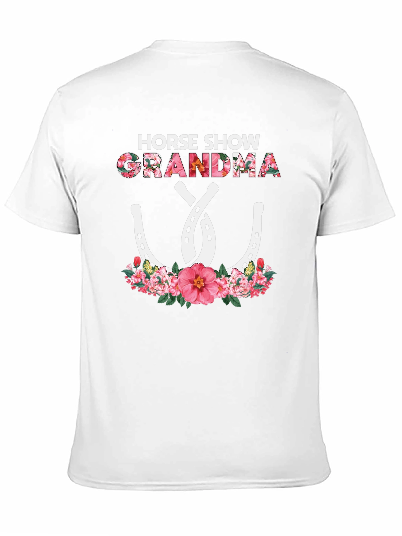 Horse Show Grandma Floral T-Shirt