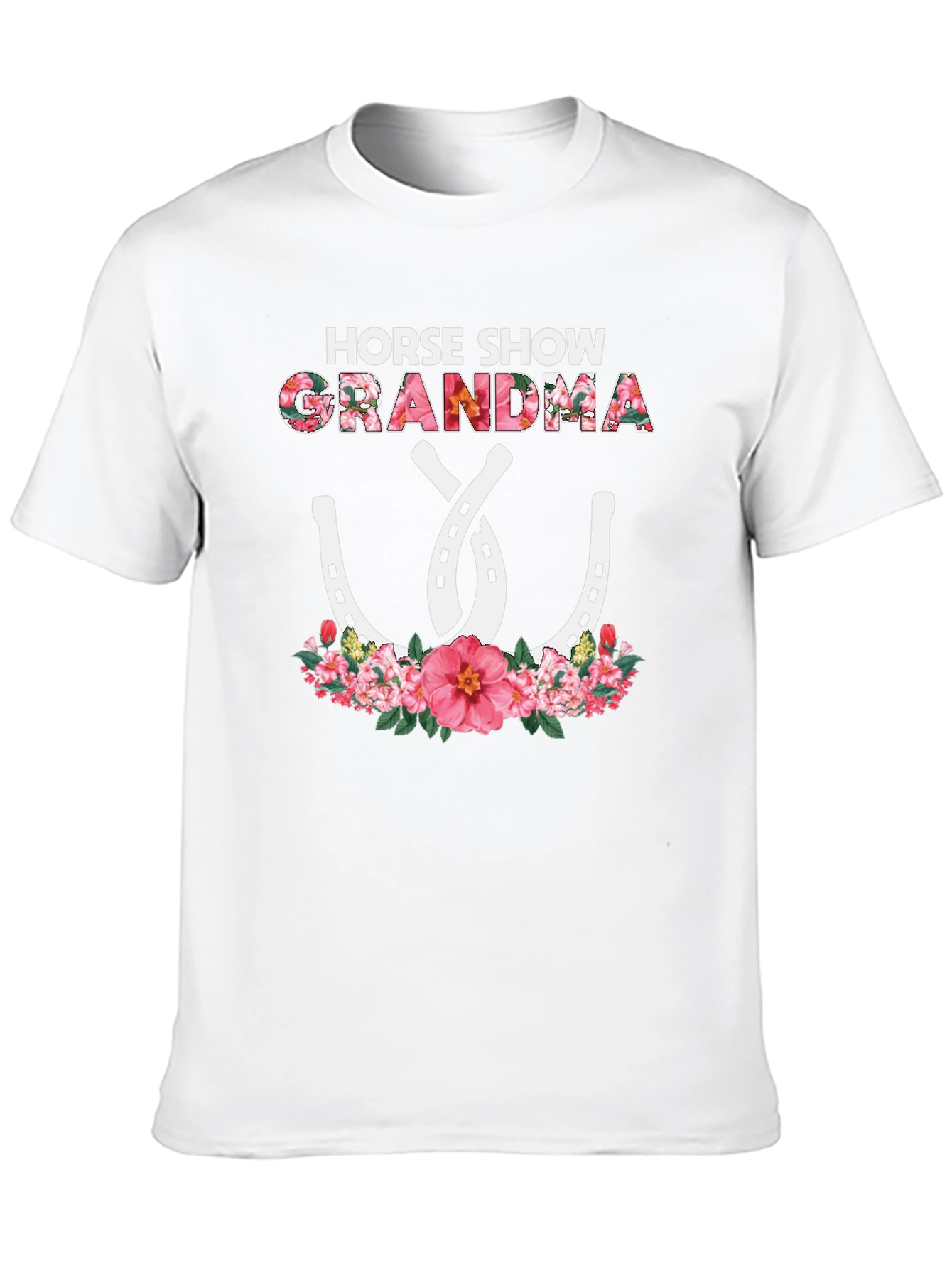Horse Show Grandma Floral T-Shirt