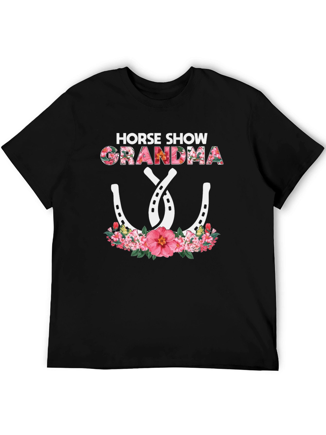 Horse Show Grandma Floral T-Shirt